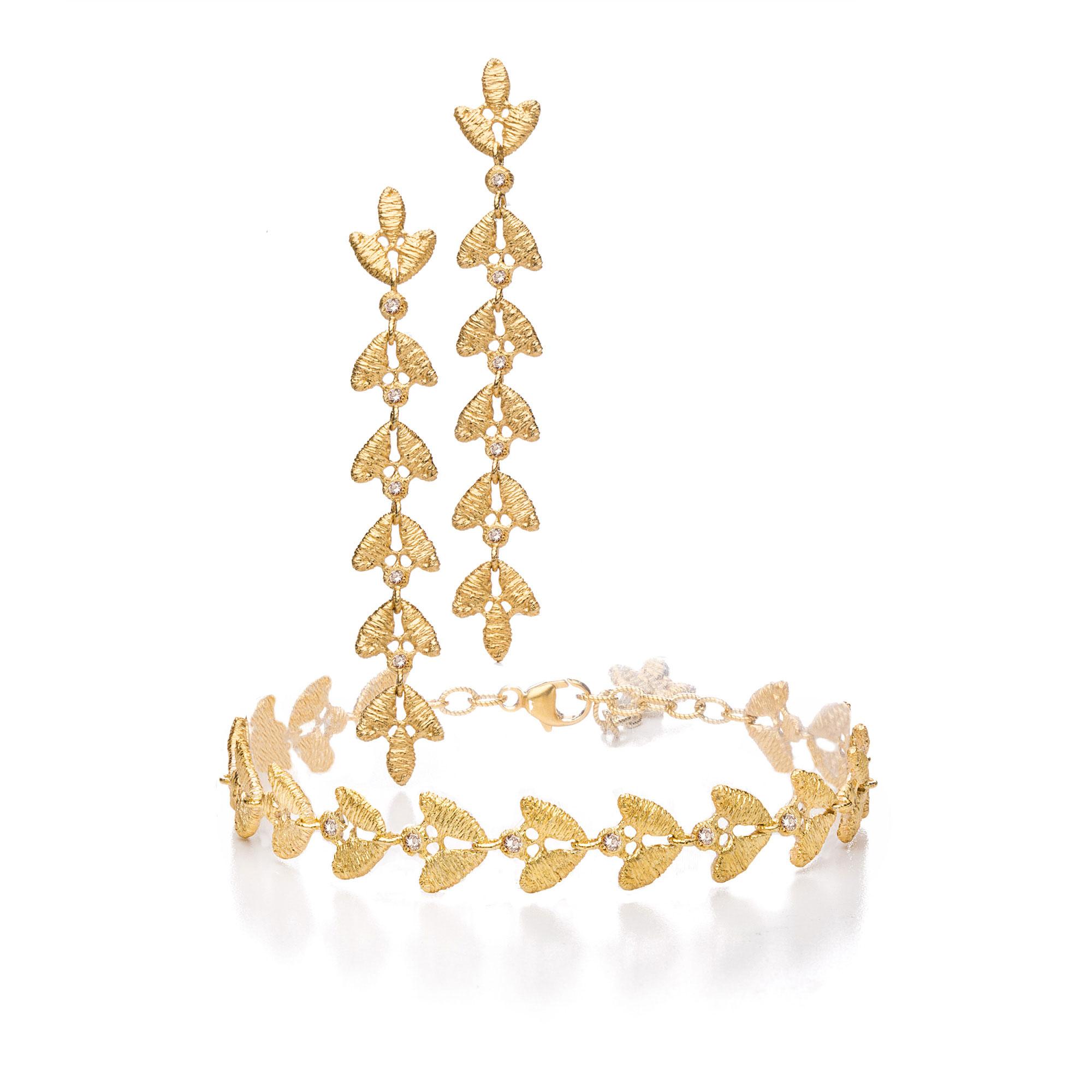 Armband „Emilia“ in Gelbgold mit Brillanten