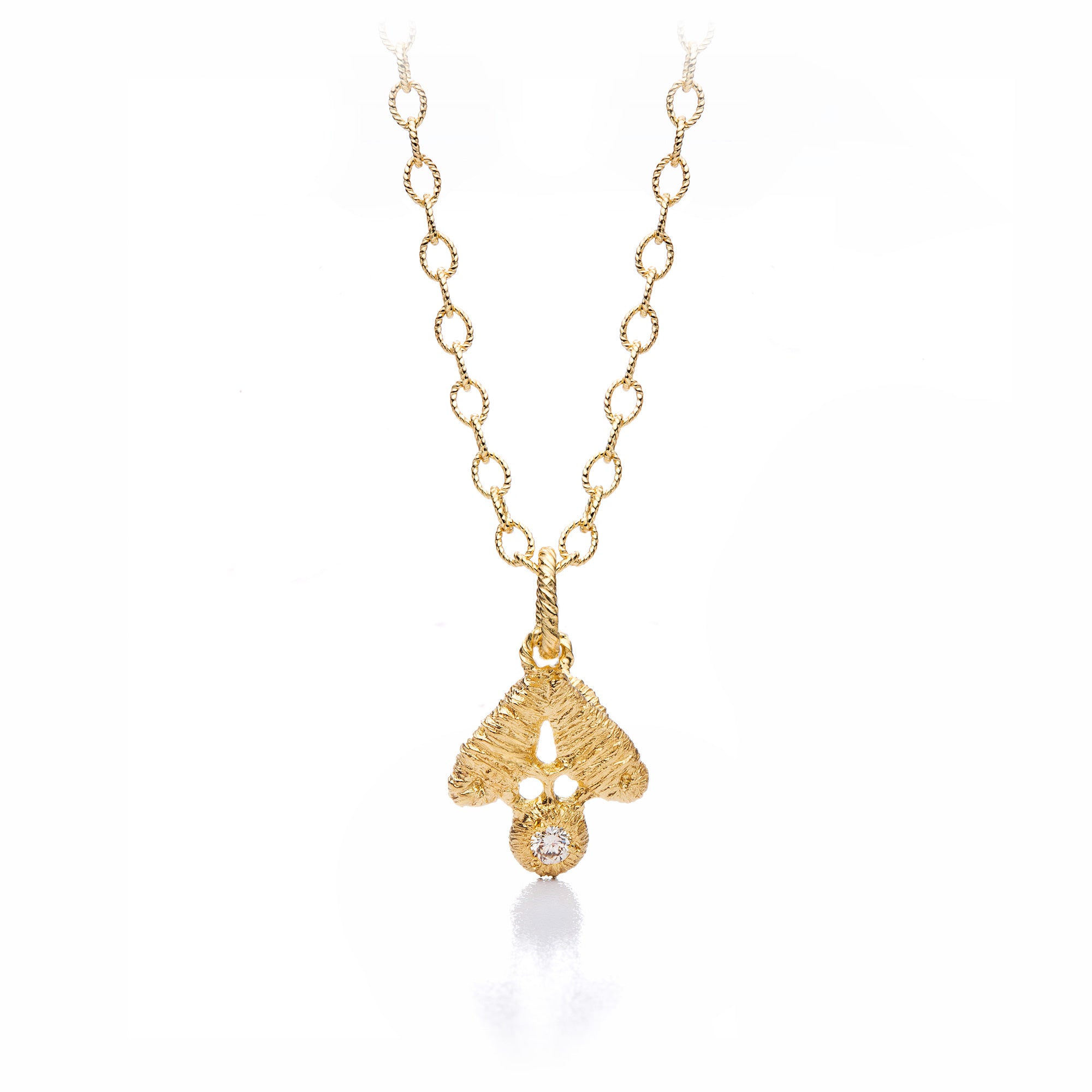 Anhänger "Emilia Petite" in Gelbgold mit Brillant