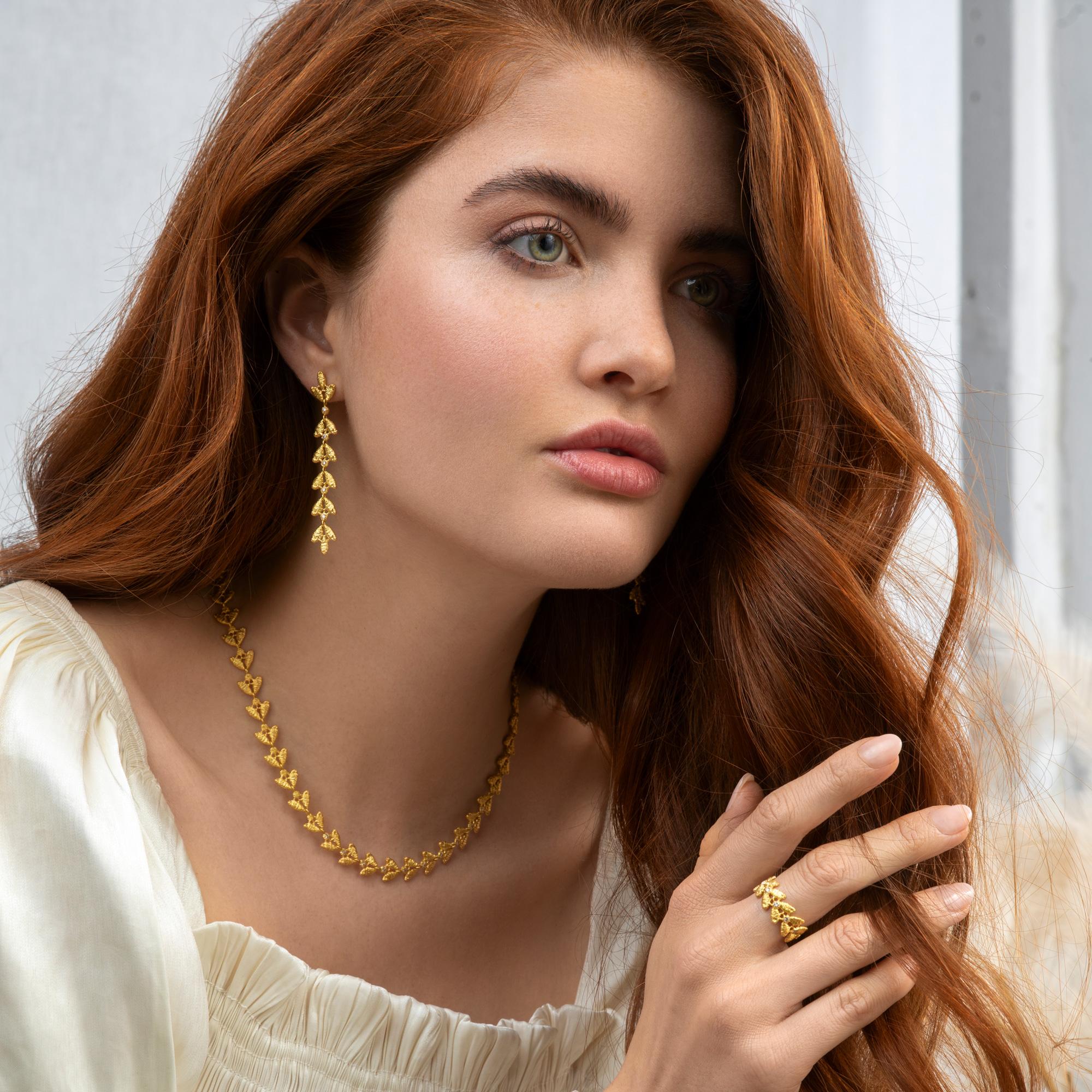 Ring "Emilia" in yellow gold with brilliant-cut diamonds