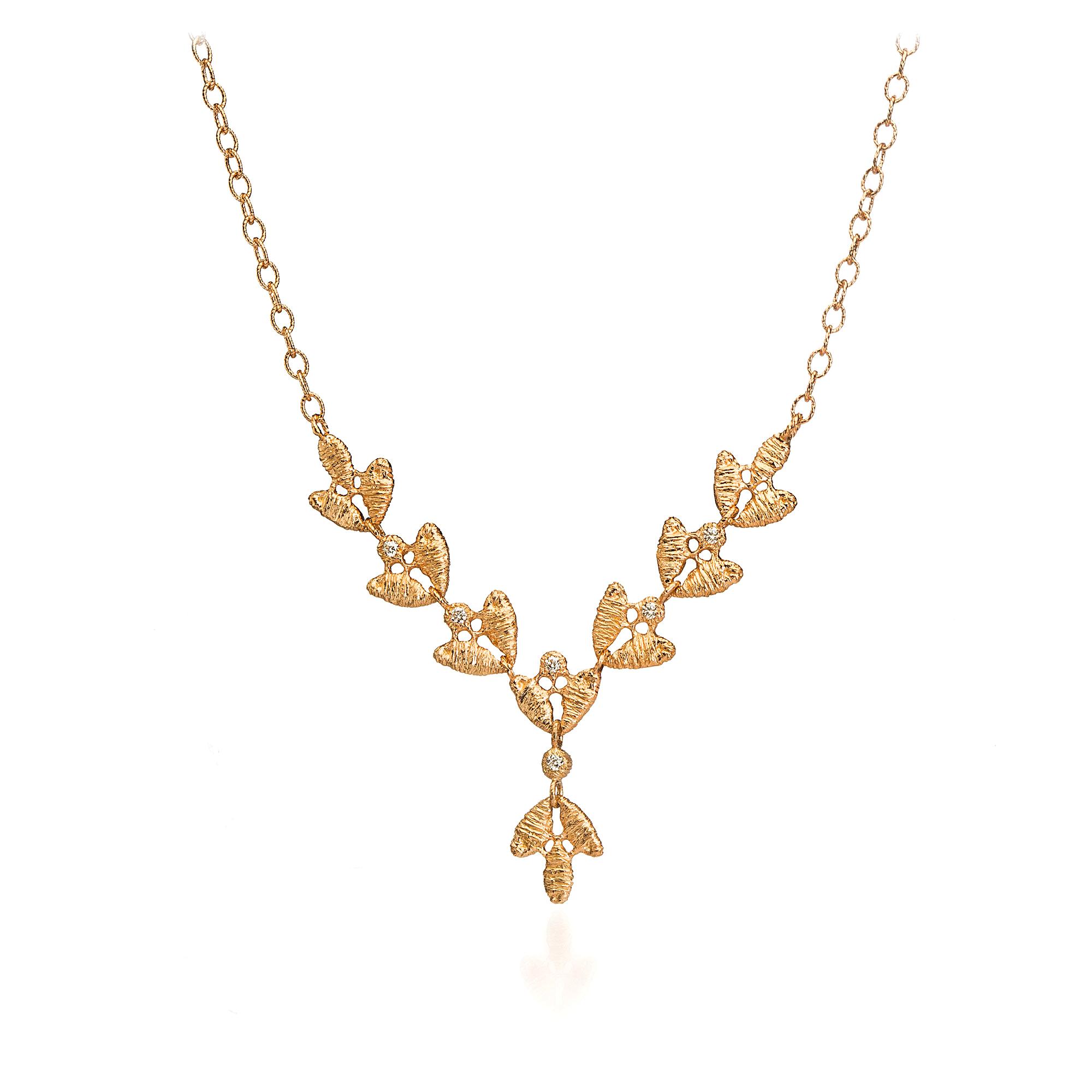 Collier "Emilia-Sophie" in Roségold mit Brillanten