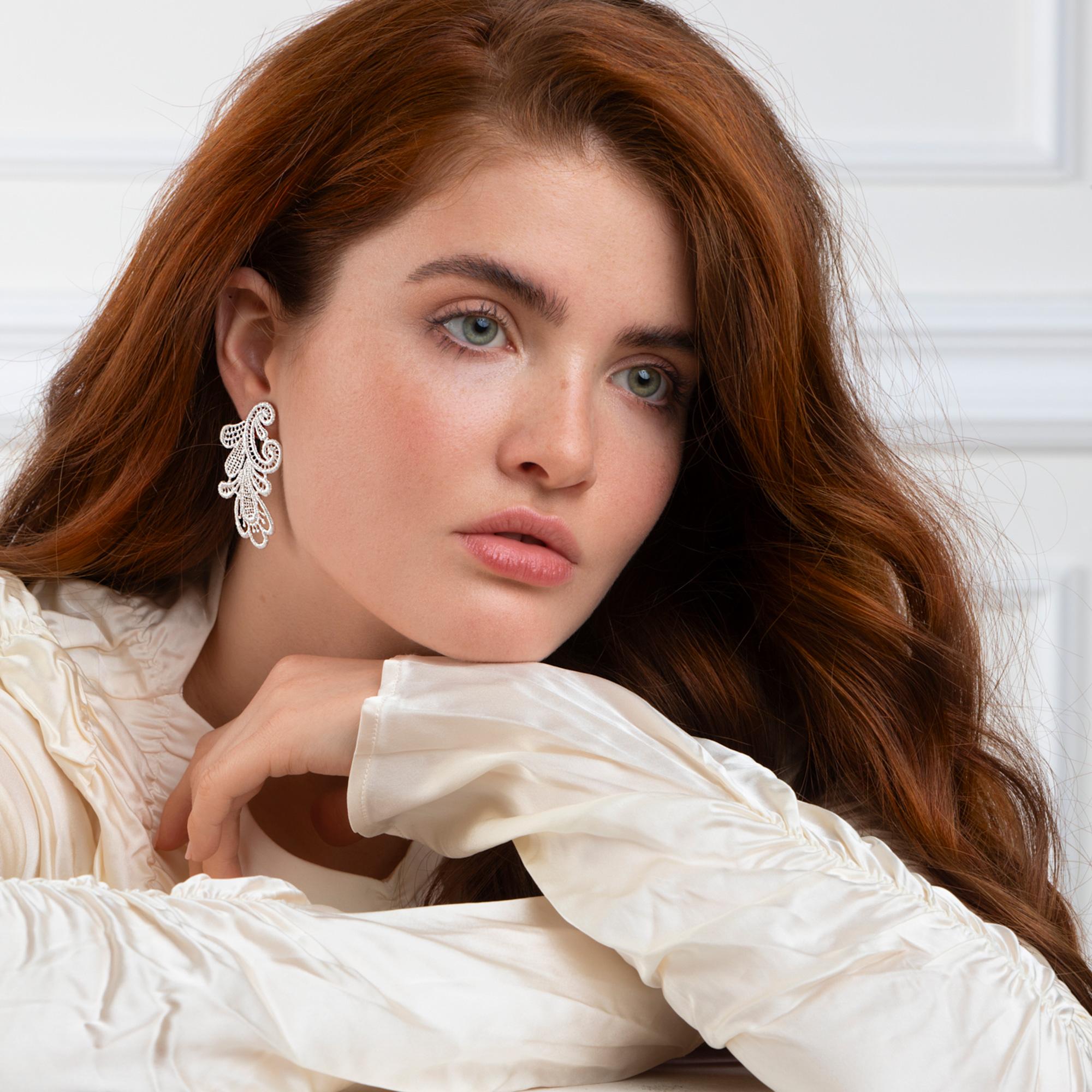 Earrings "Louise" in silver