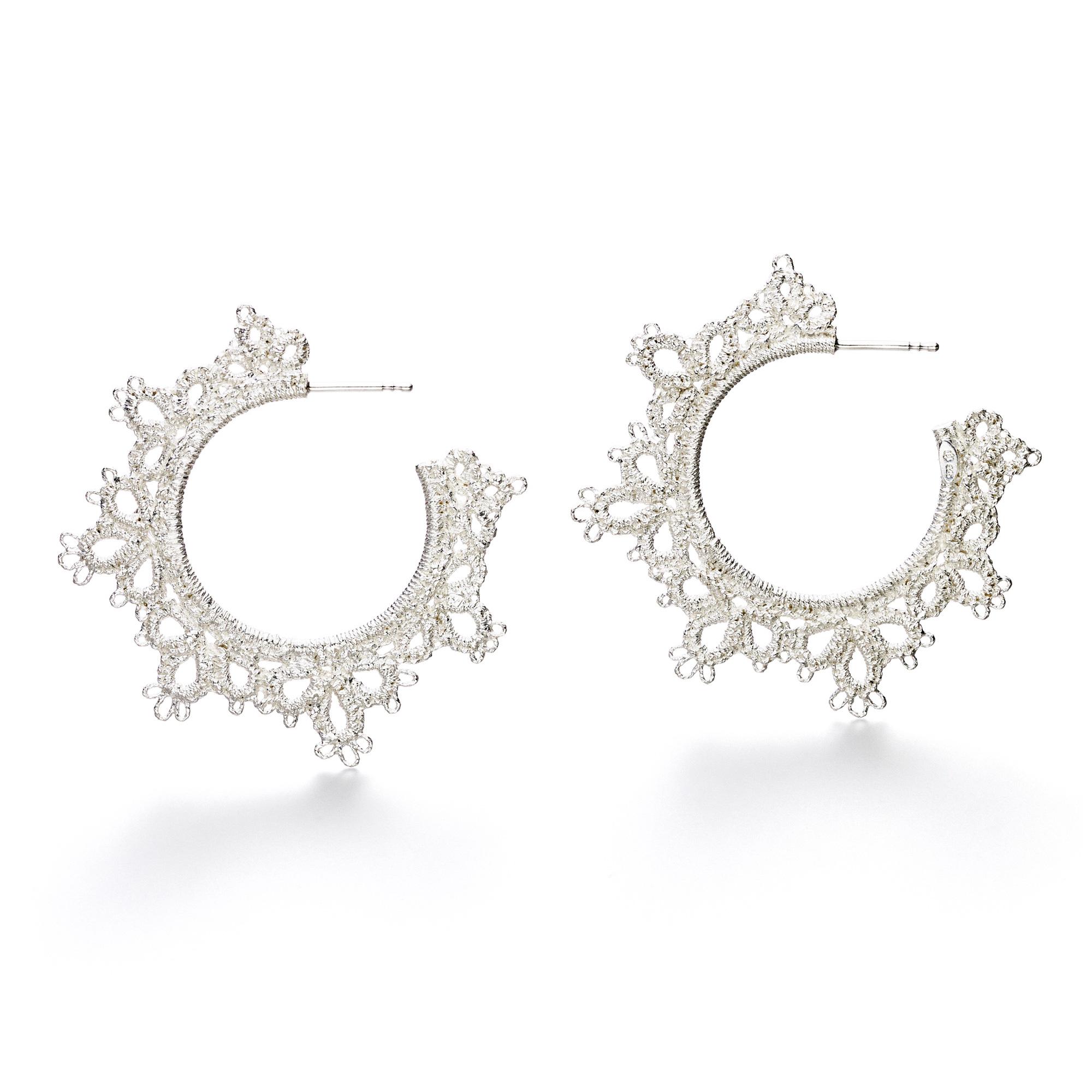 Hoop earrings "Juanita" in silver