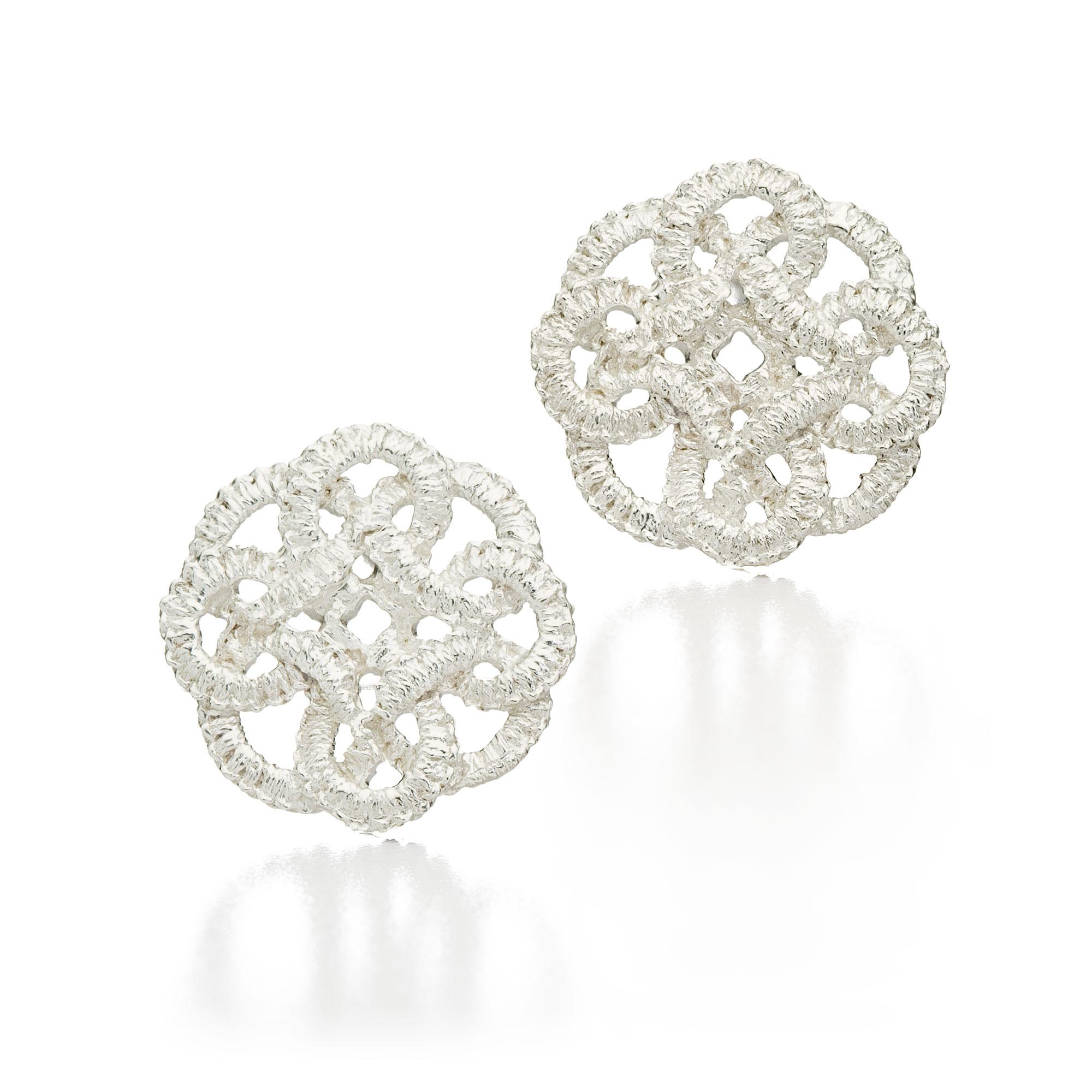 Ear studs "Samarkand“ in silver