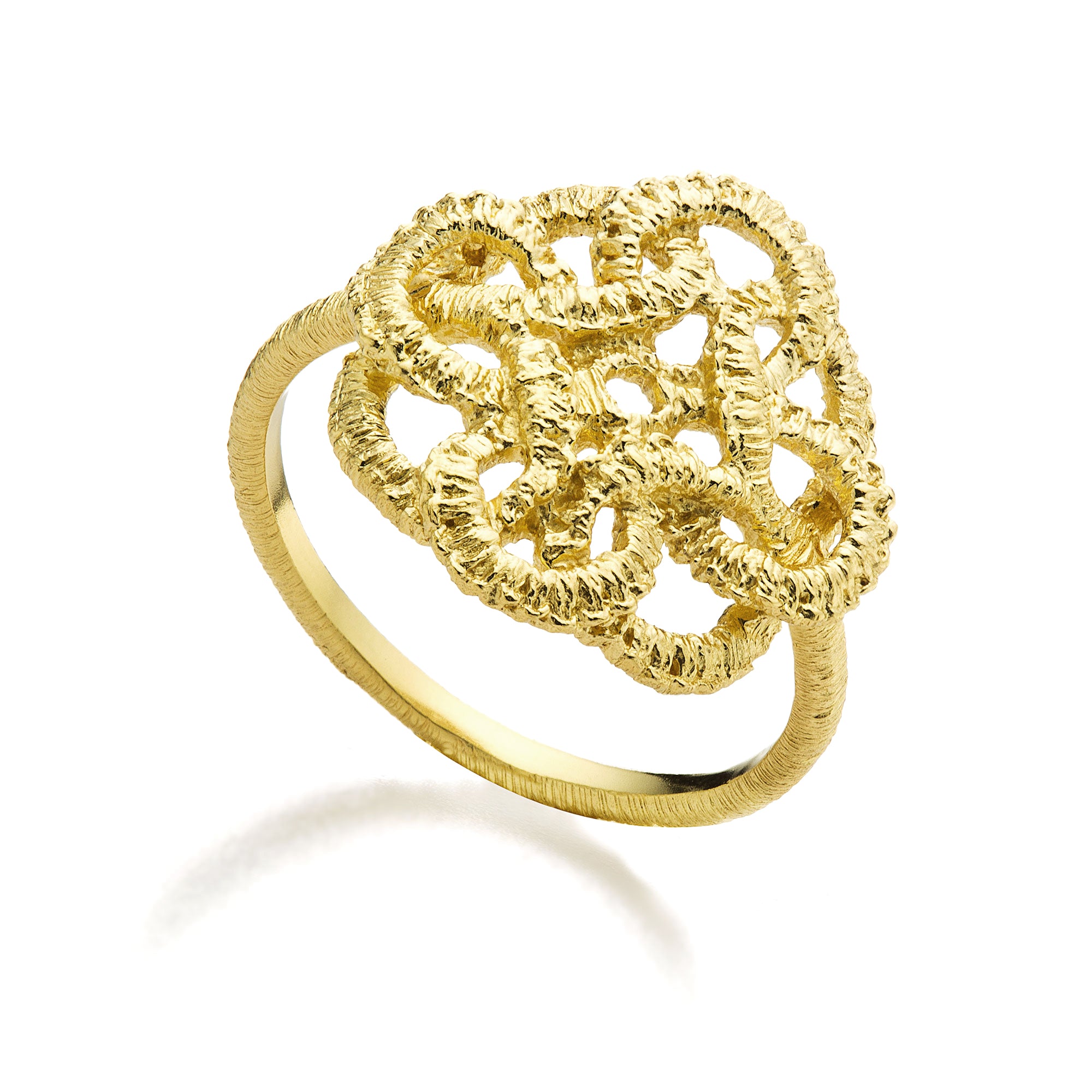 Ring "Samarkand" in Silber, vergoldet