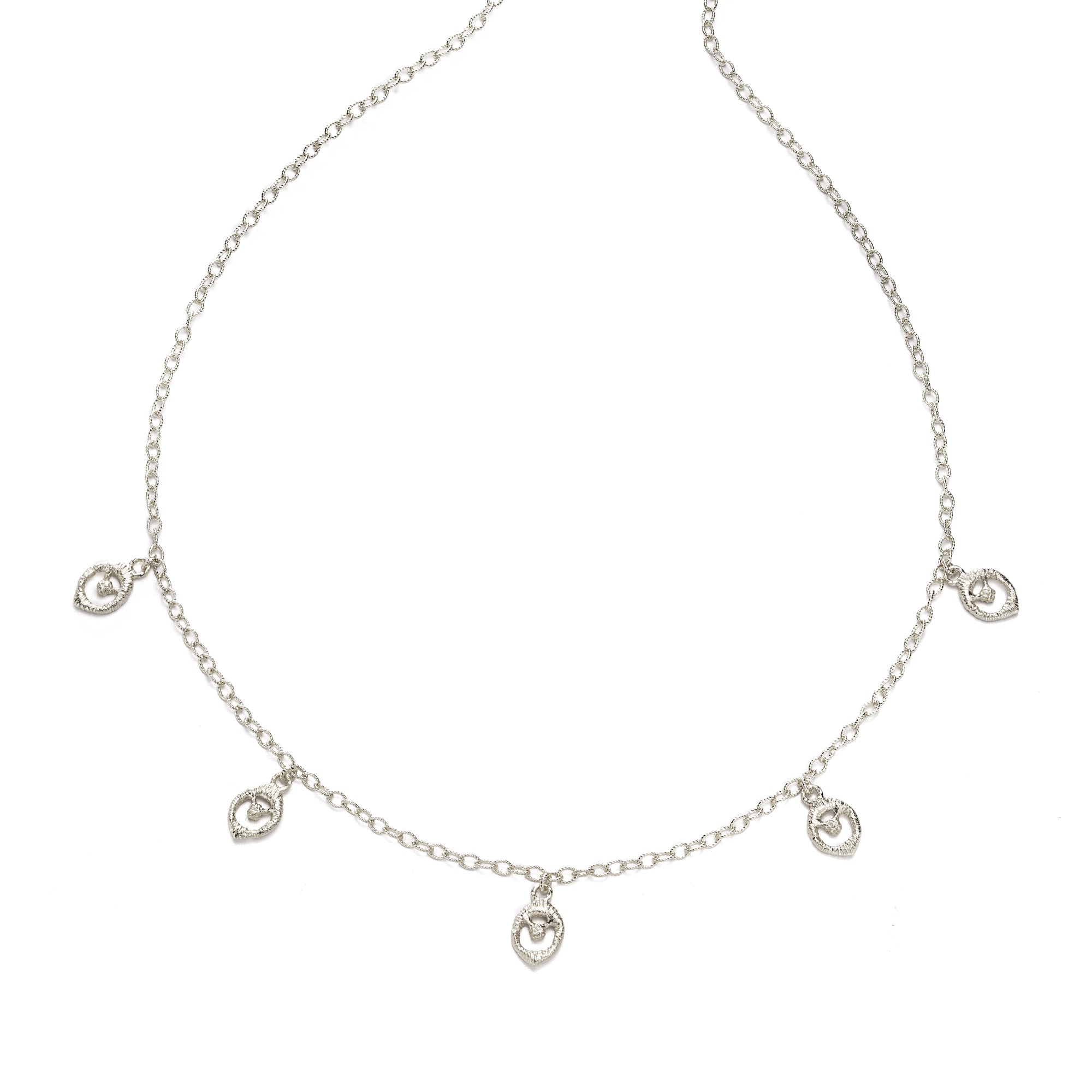 Halskette "Chiara Dew" in Silber