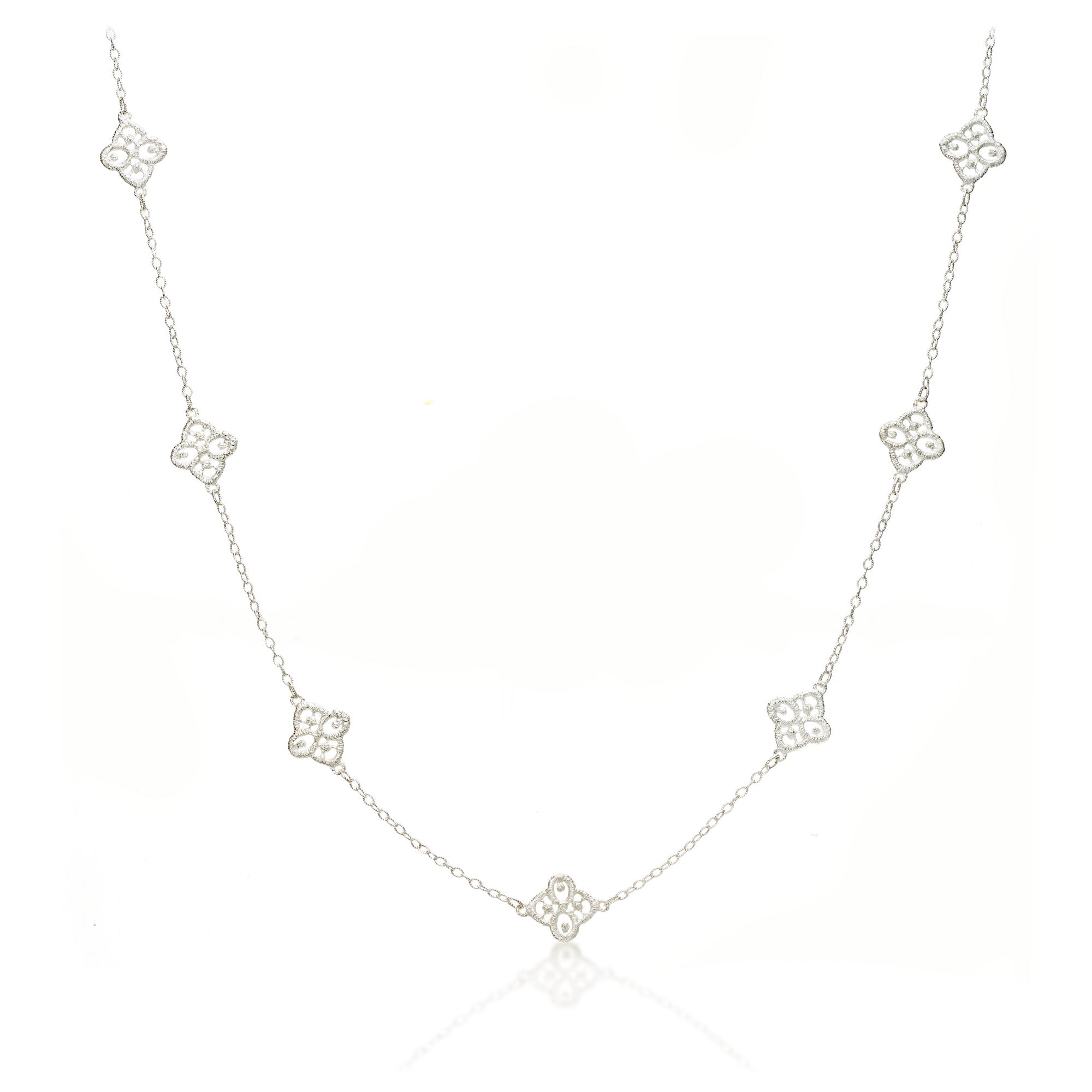 Lange Halskette "Chiara" in Silber