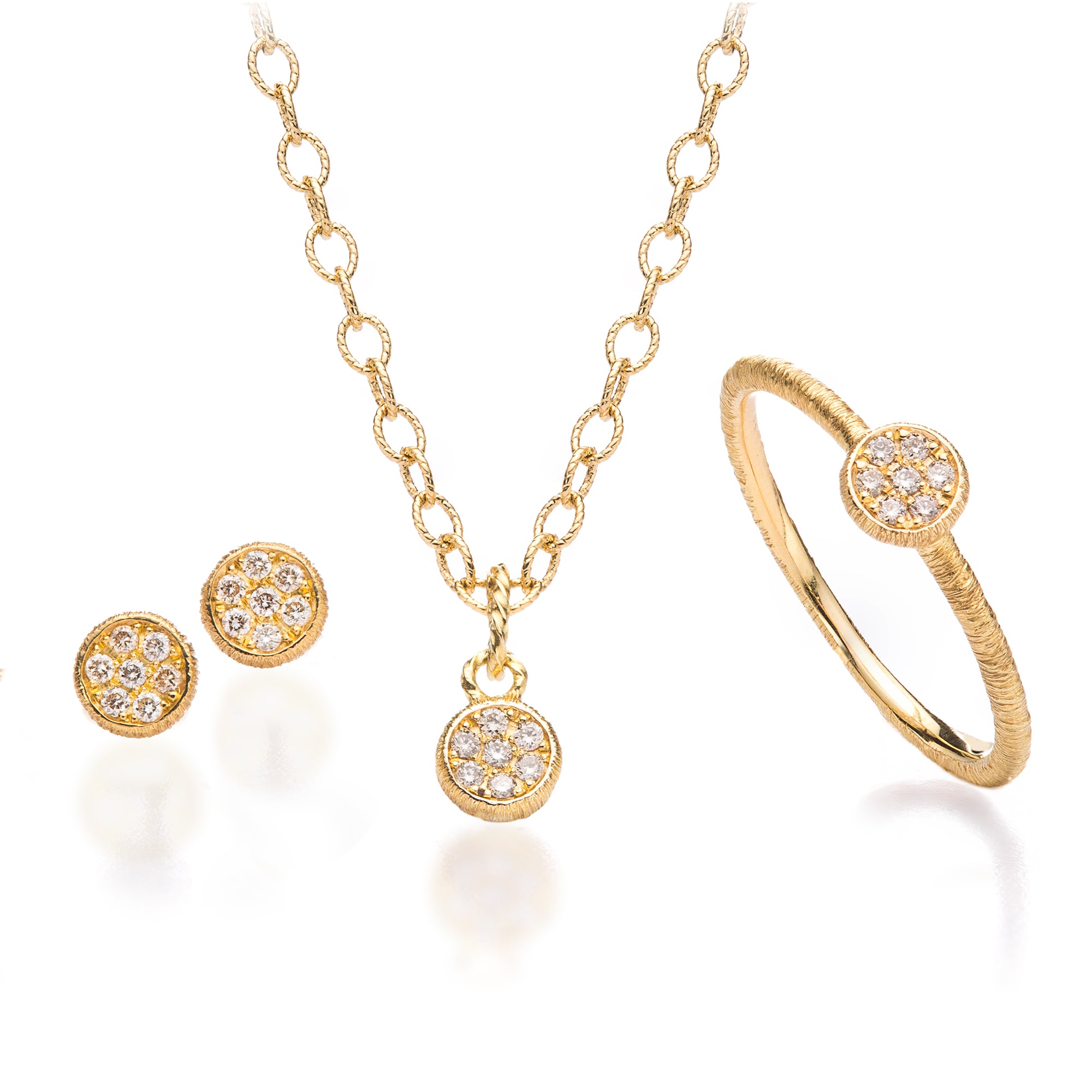 Anhänger "O-Sole-Mio" in Gelbgold mit Brillanten