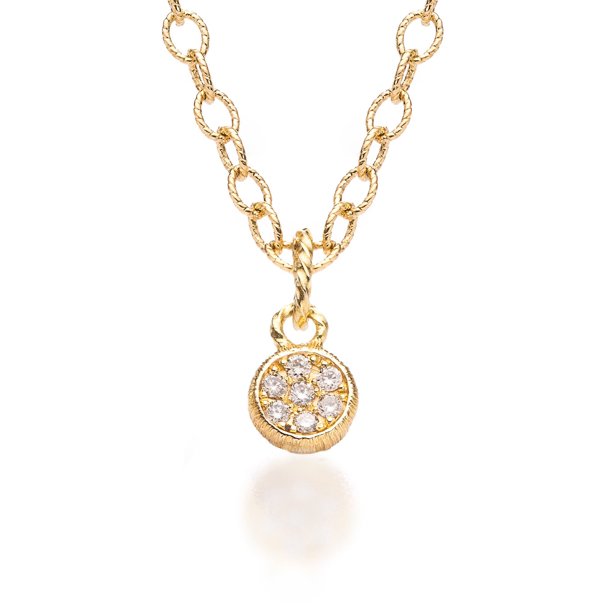 Anhänger "O-Sole-Mio" in Gelbgold mit Brillanten