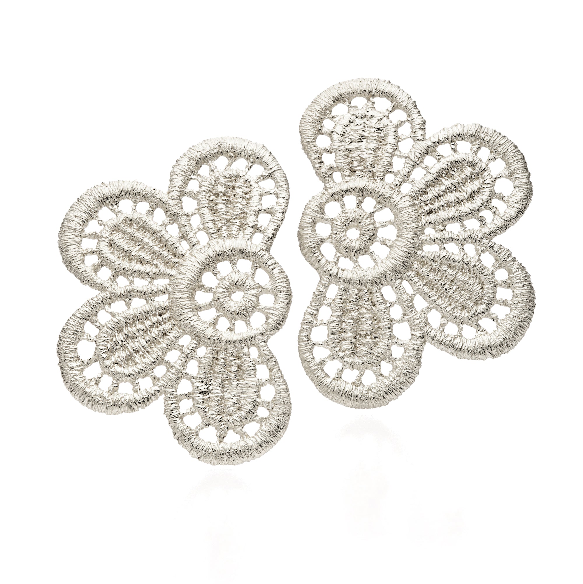 Ohrringe "Blooming Lace" in Silber