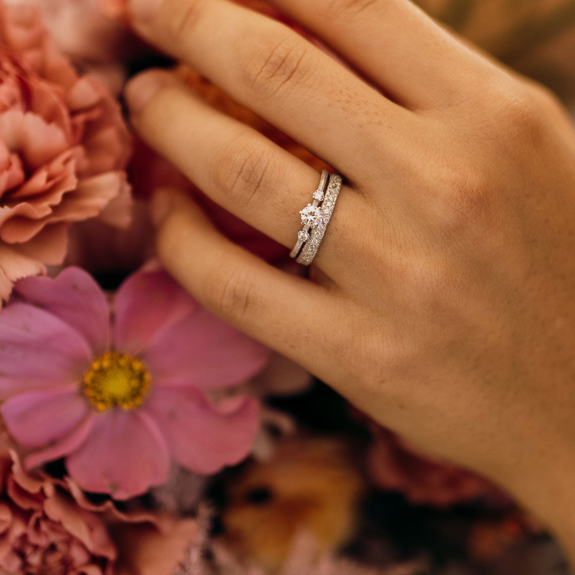 Ring "Amiée" in Weißgold mit 3 weißen Brillanten 0.31ct