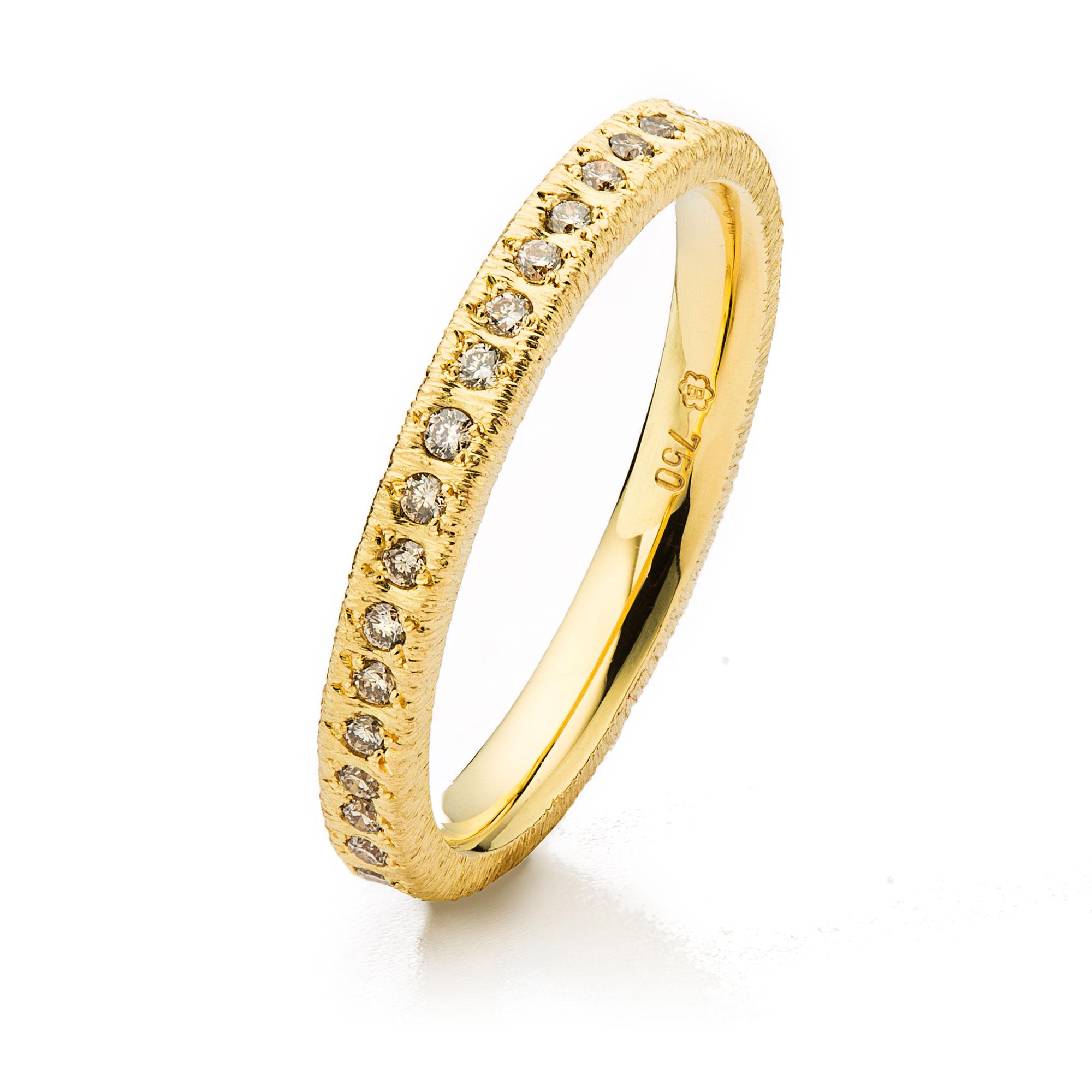 Memoire-Ring „Casablanca“ in Gelbgold