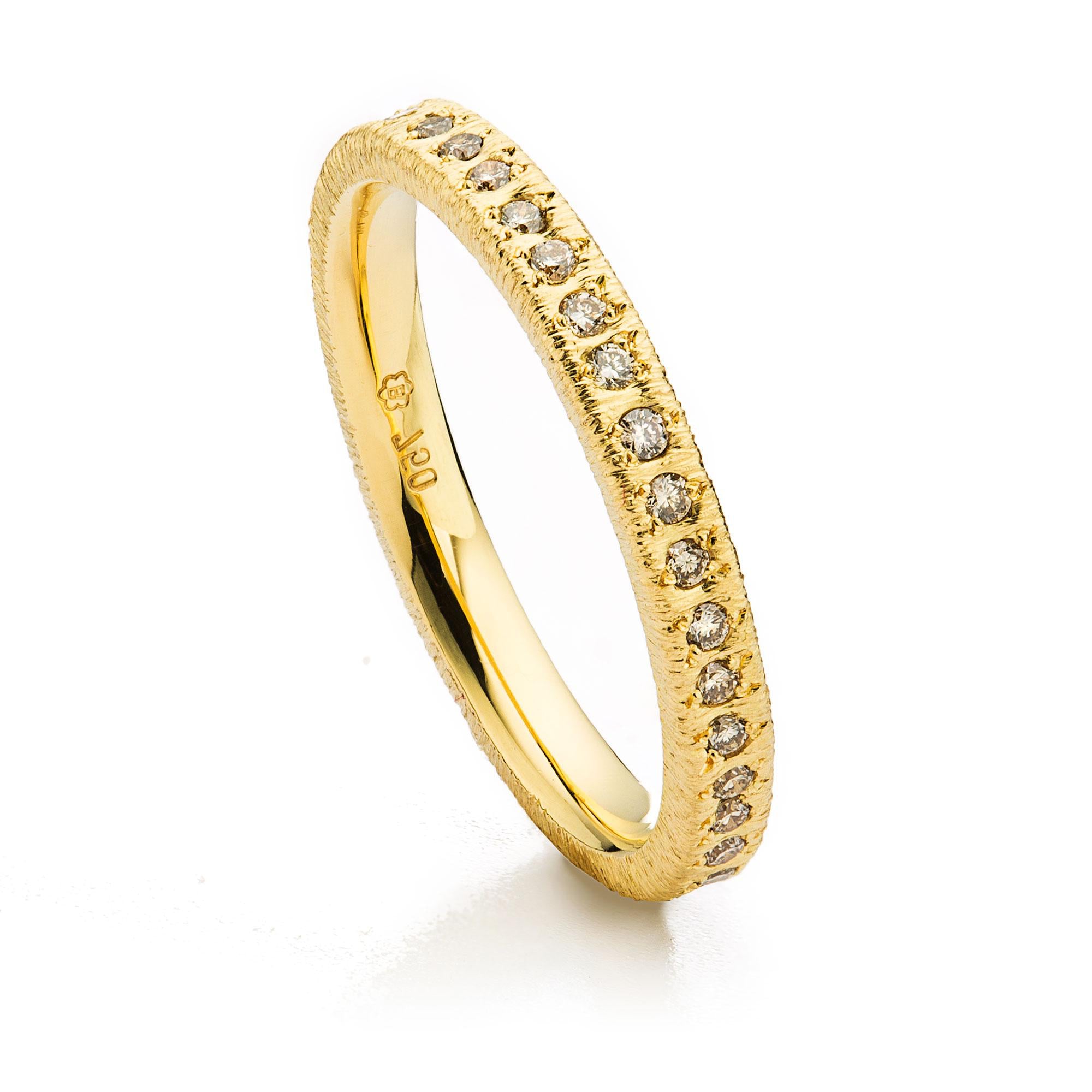 Memoire-Ring „Casablanca“ in Gelbgold