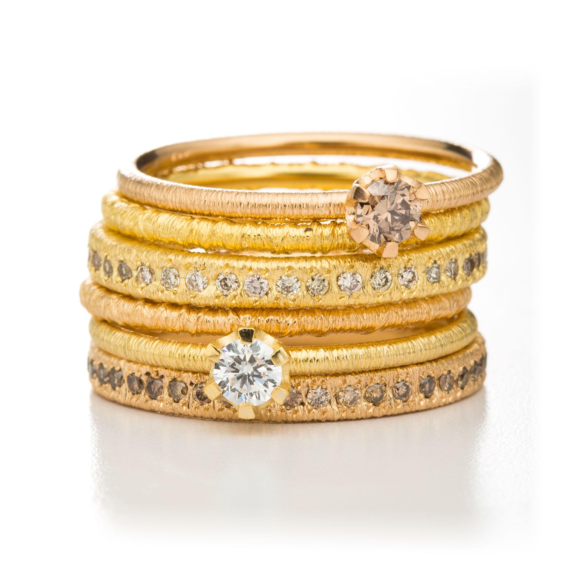 Memoire-Ring „Casablanca“ in Weißgold