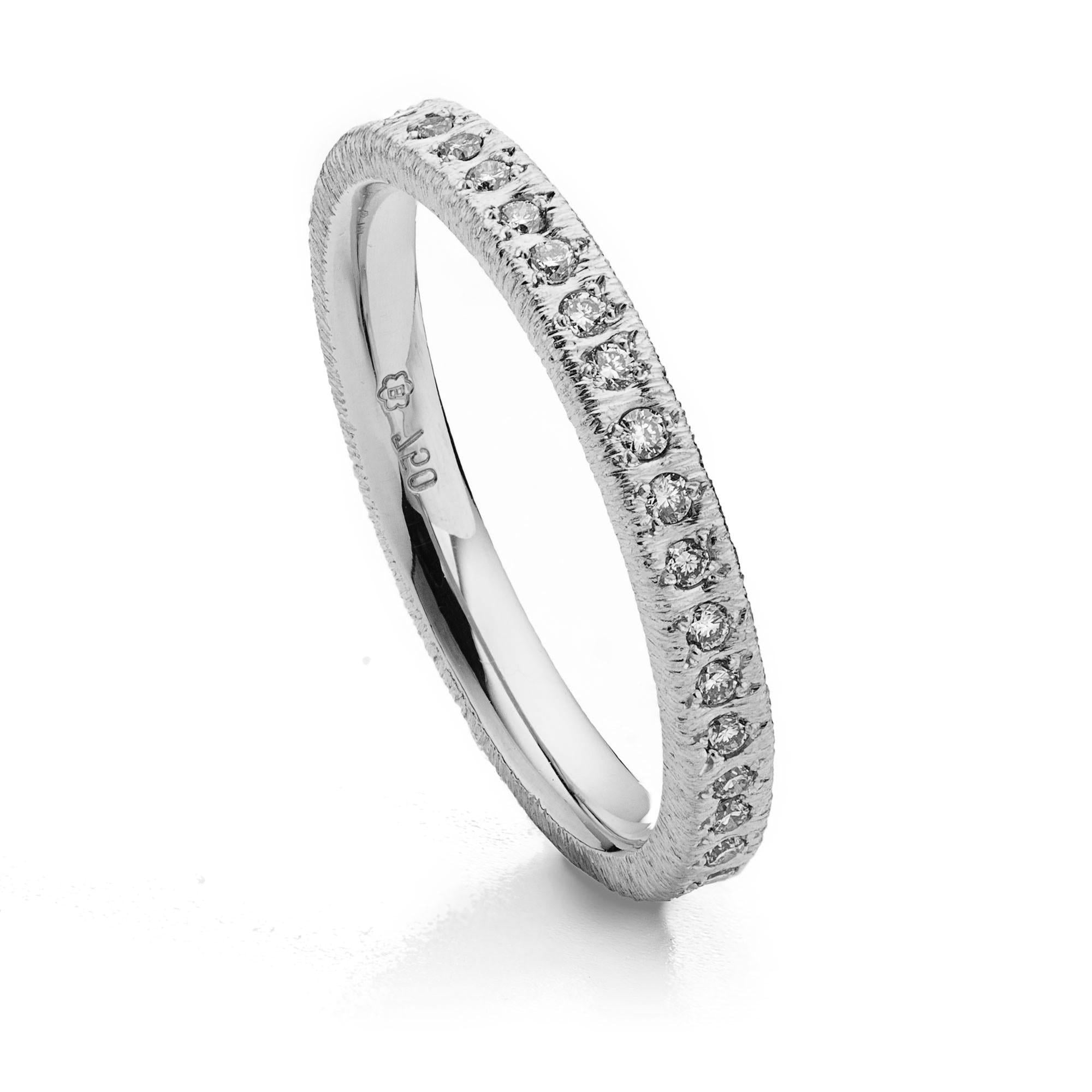 Memoire-Ring „Casablanca“ in Weißgold