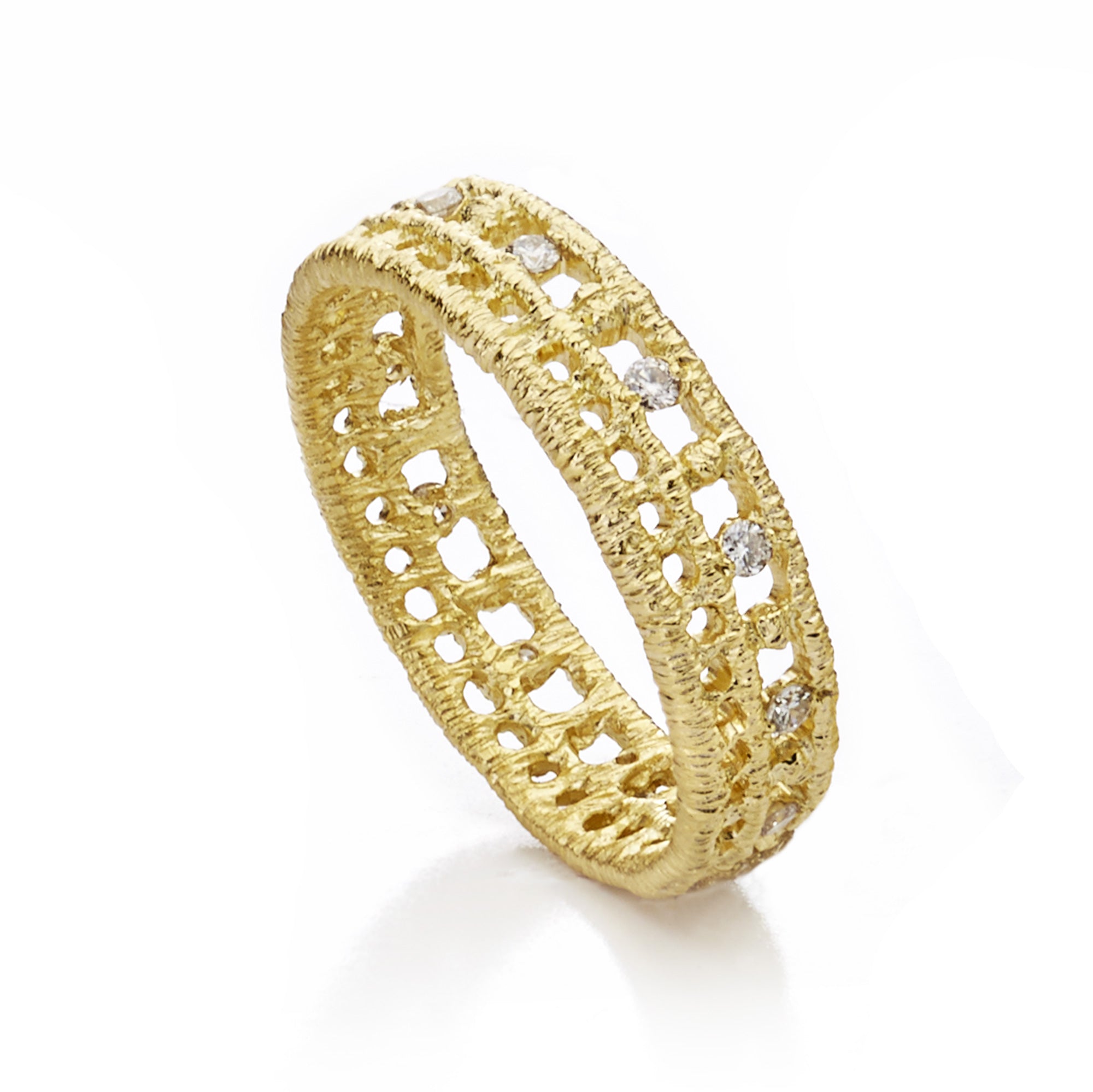 Ring "Othello" in Gelbgold mit Brillanten