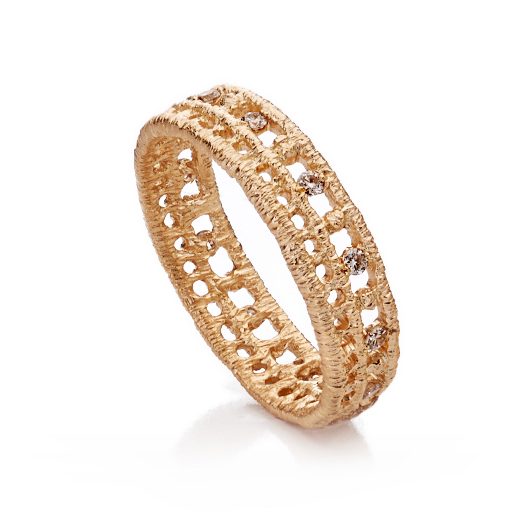 Ring "Othello" in Roségold mit Brillanten