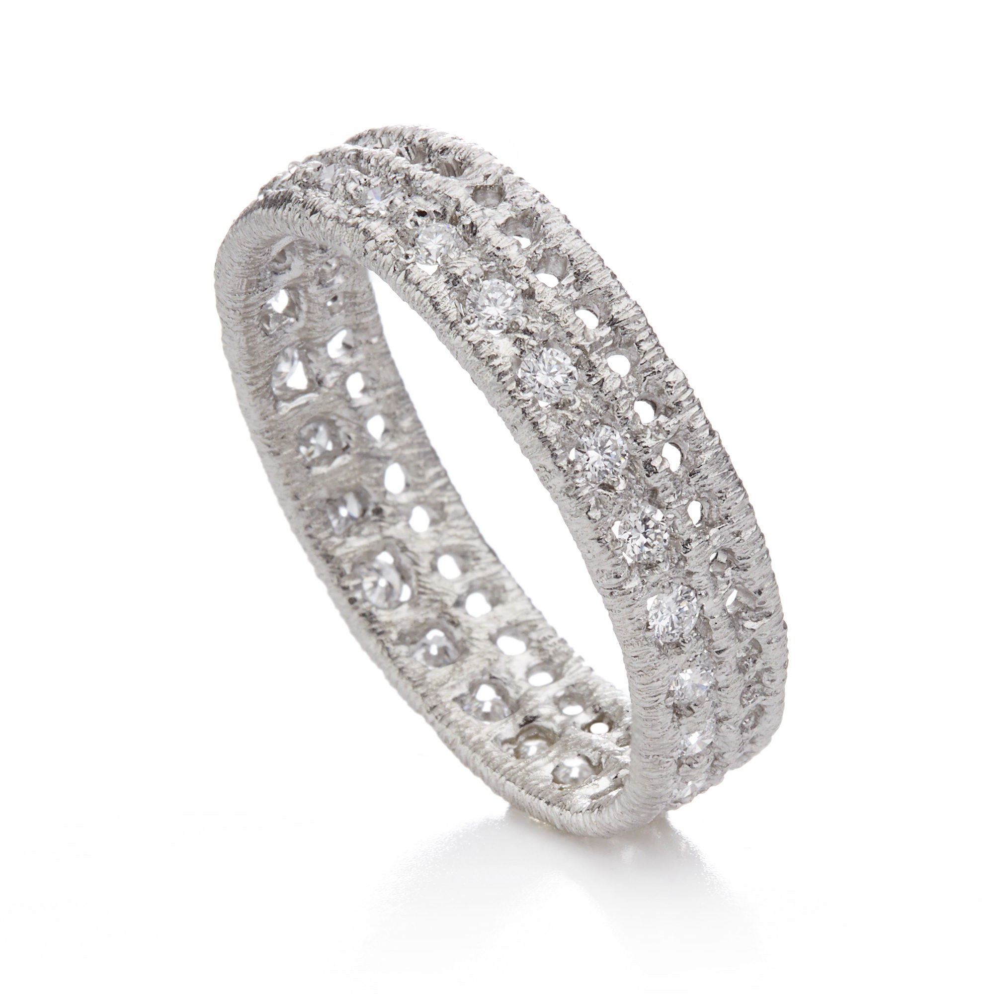 Ring "Othello" in Weißgold mit Brillanten