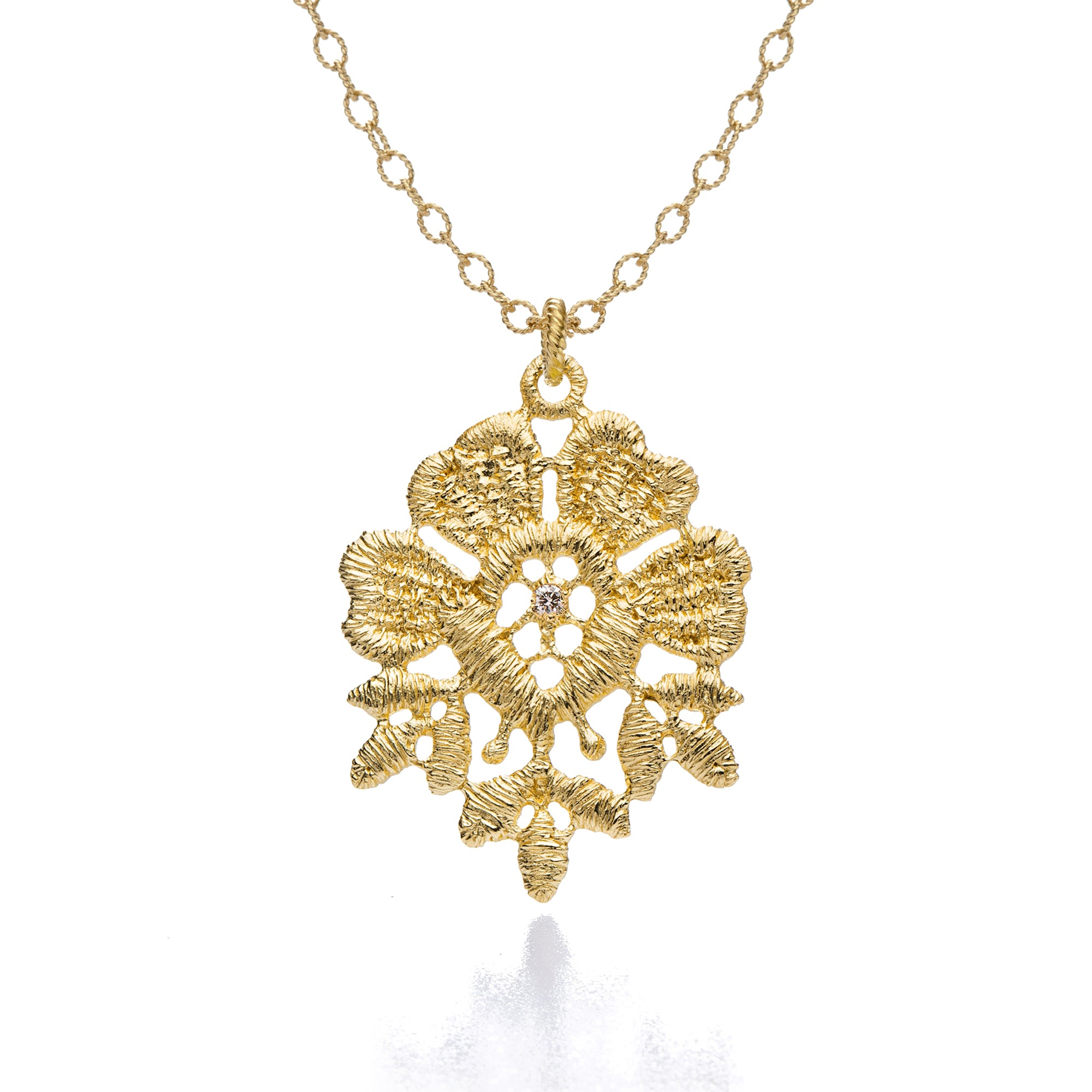 Anhänger "Anthea II" in Gelbgold mit Brillanten