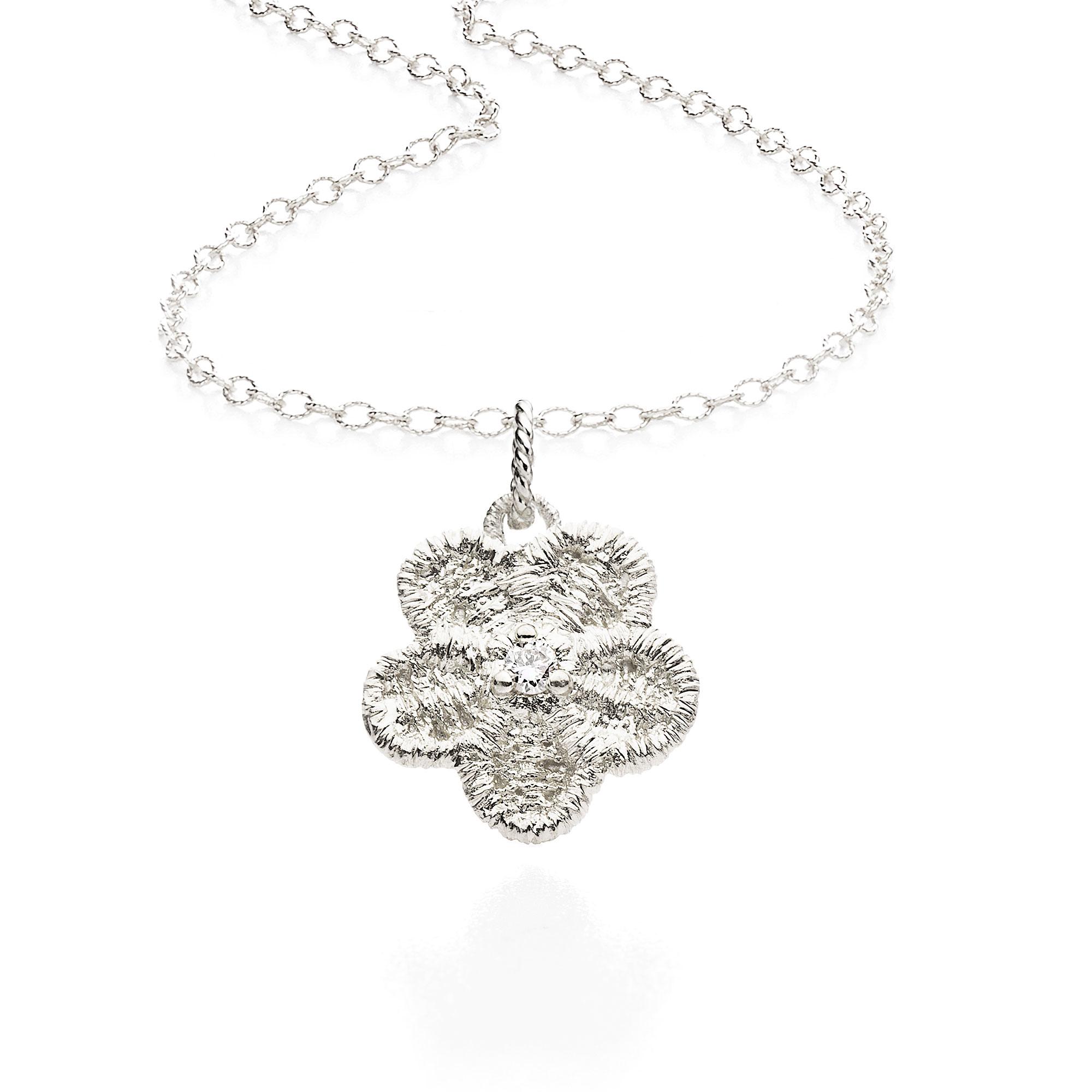 Anhänger "Miss Hamilton" in Silber mit Brillanten