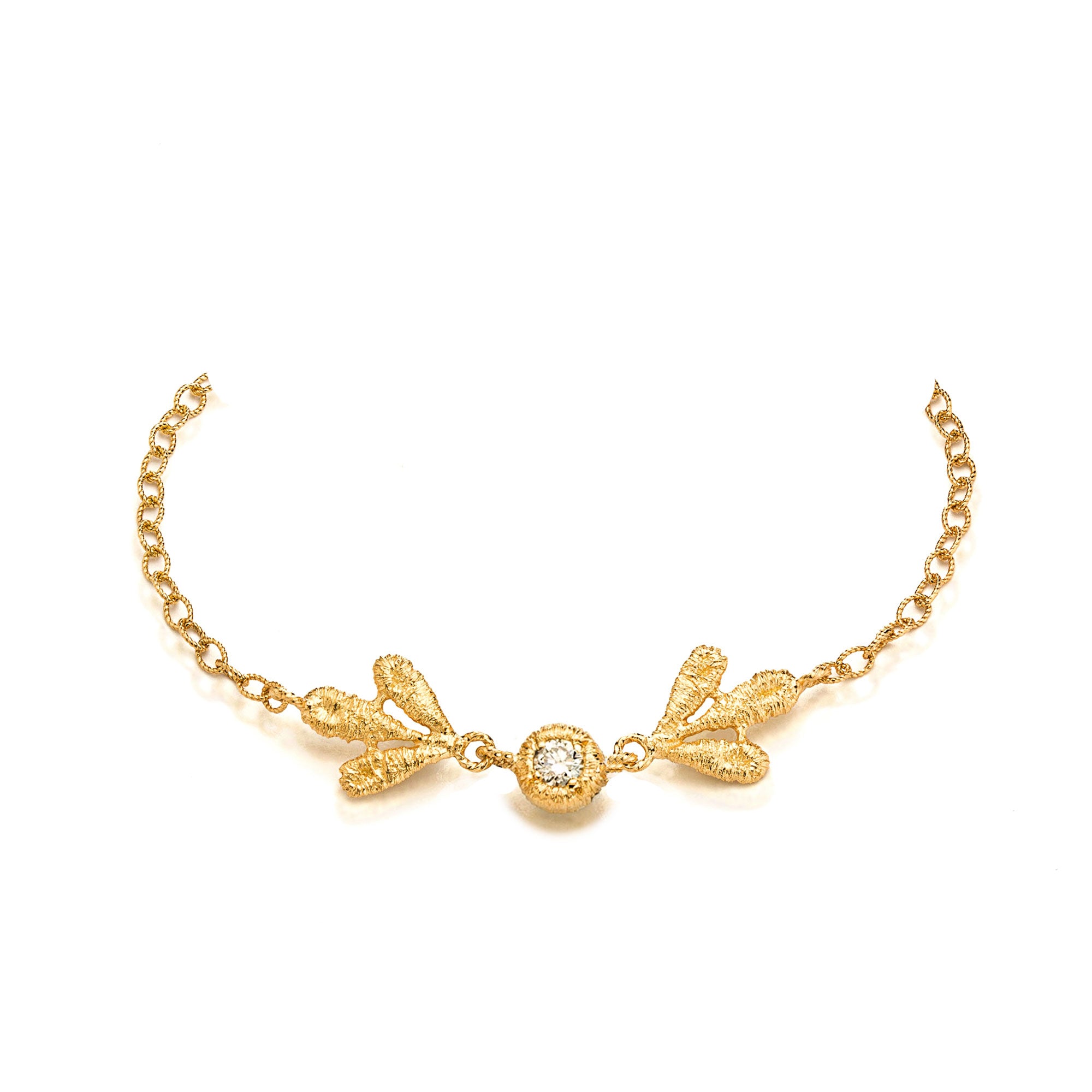 Collier "Amalia" in Gelbgold mit Brillanten