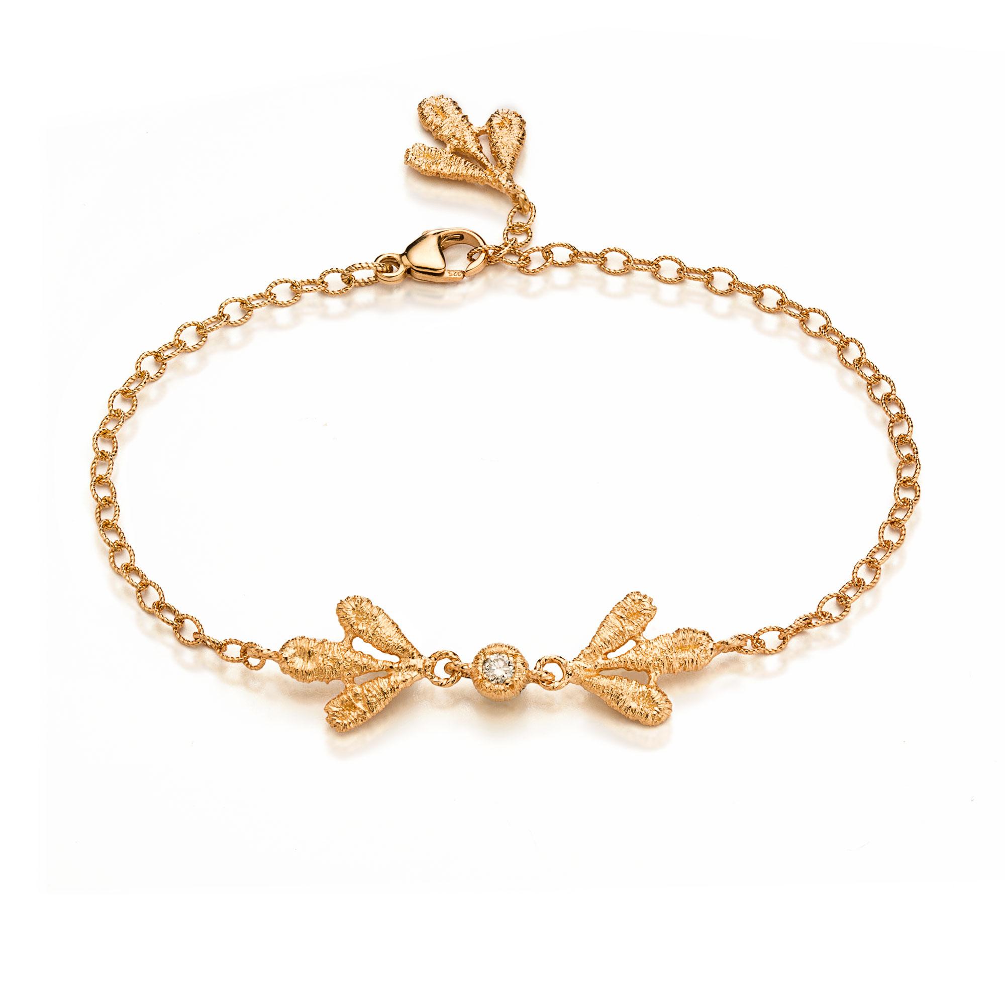 Armband "Amalia" in Roségold mit Brillant