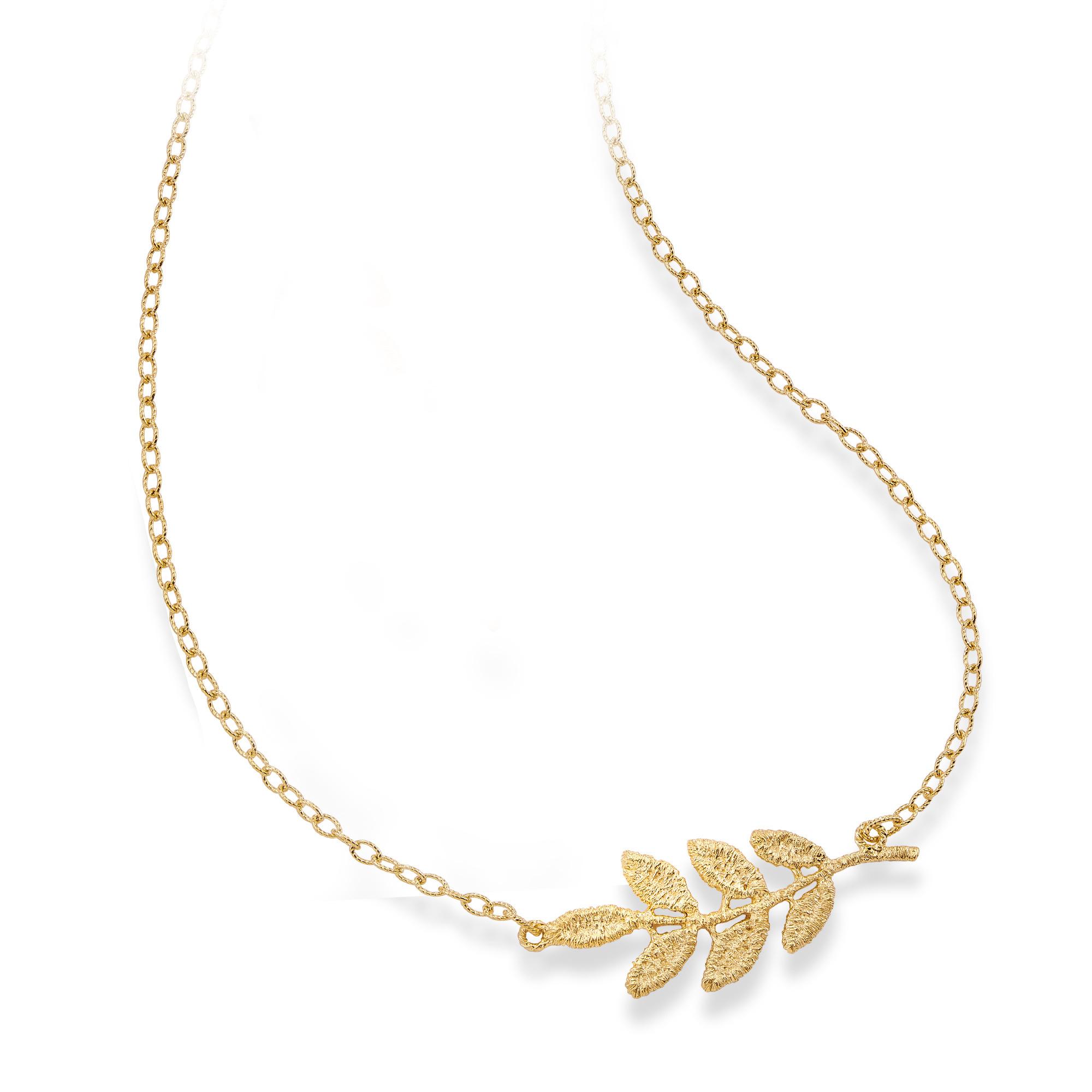 Necklace "Helena II" in silver gold-plated