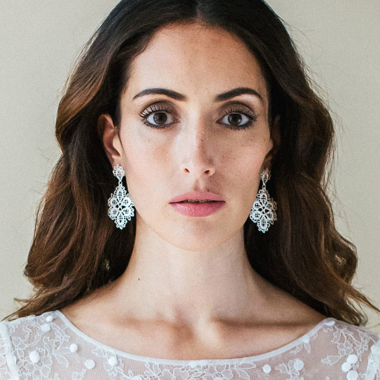 Small pendant earrings "Merchants Daughter" in silver