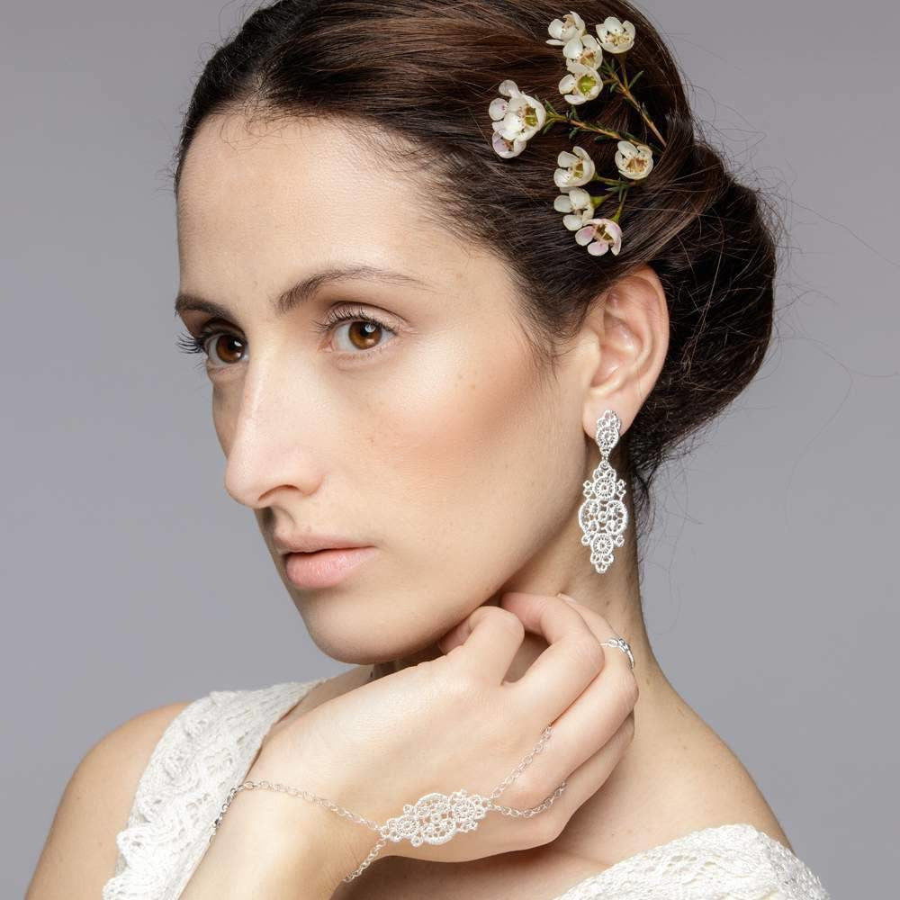 Earrings "Turandot" in silver
