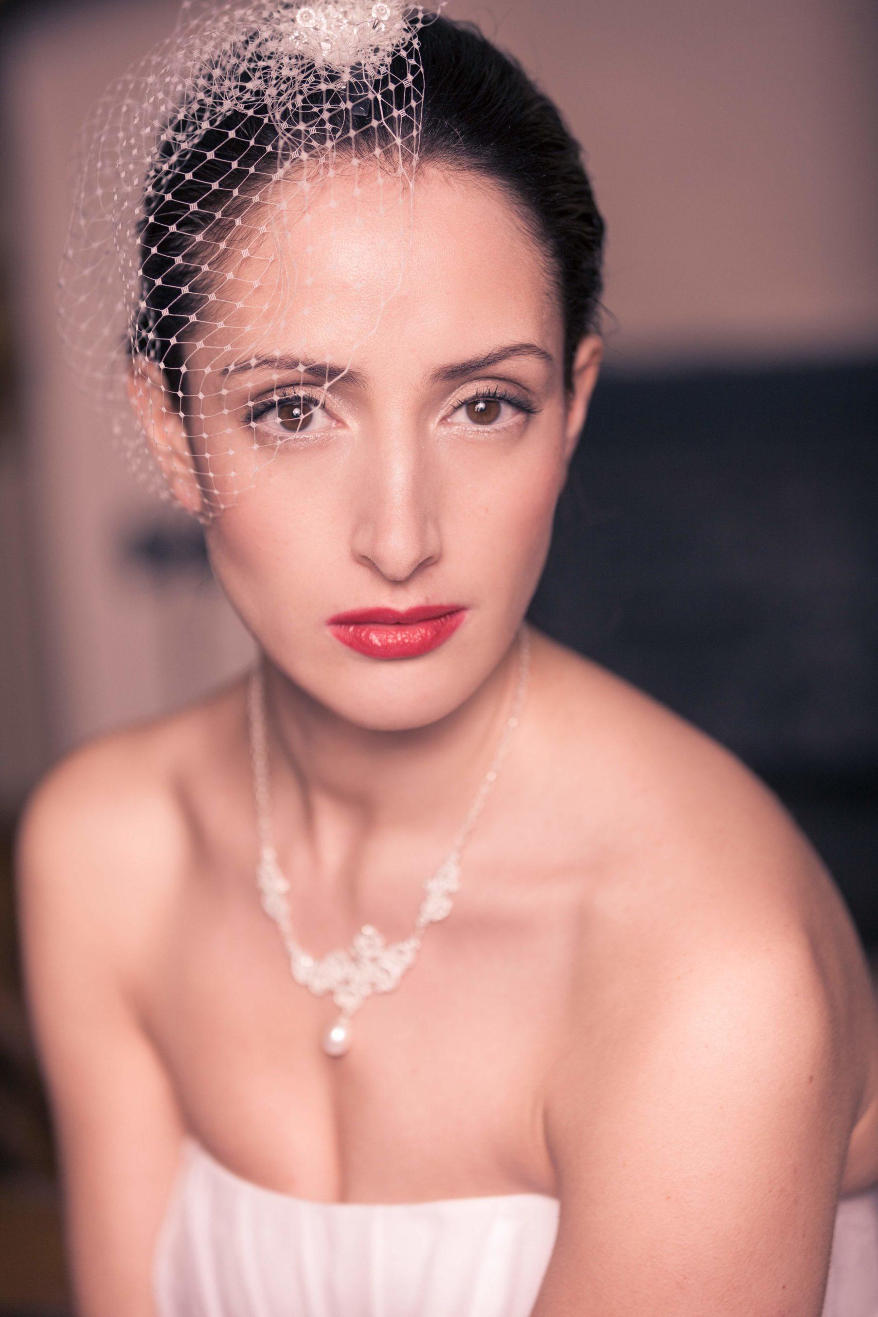 Necklace "Figaro" in silver with diamonds