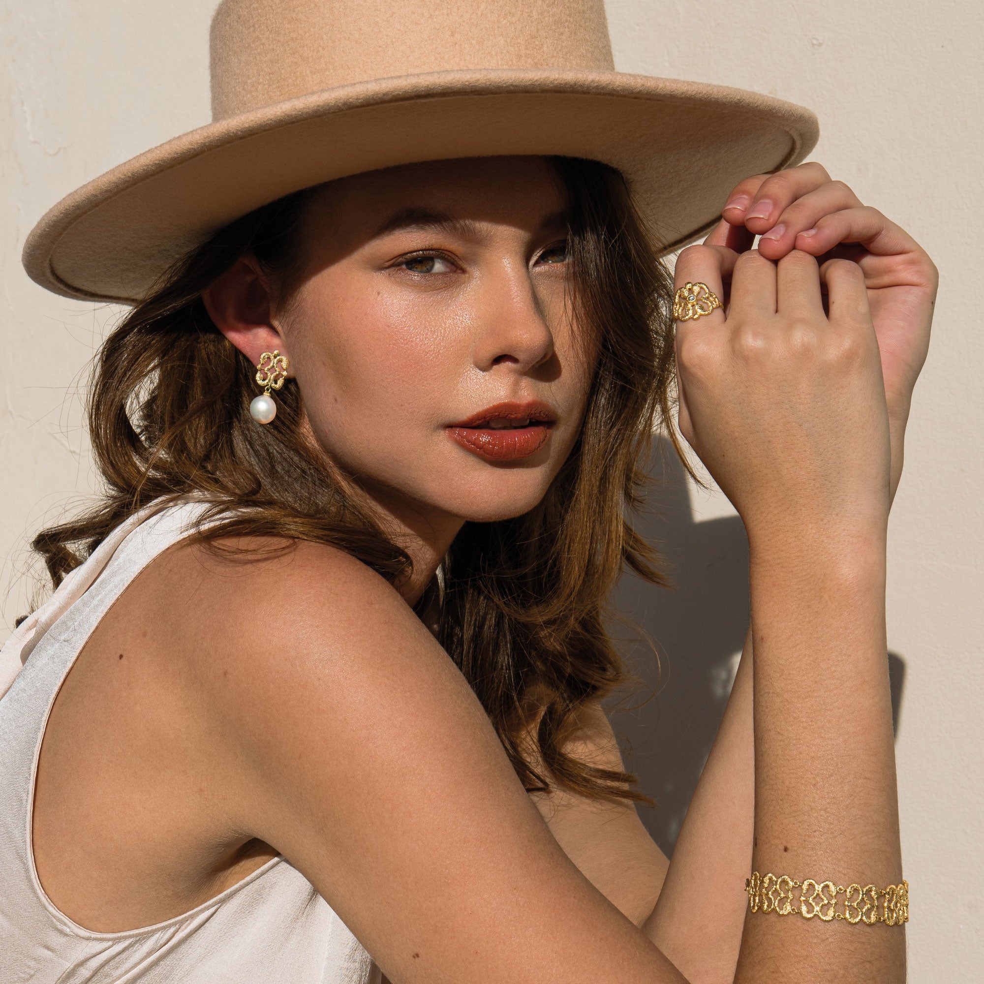 Armband "Marrakesh" in Silber, vergoldet