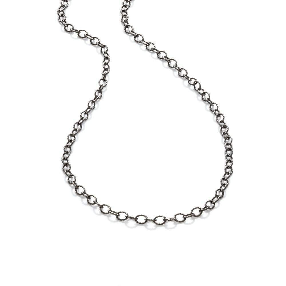 Collierkette in Silber schwarzrhodiniert