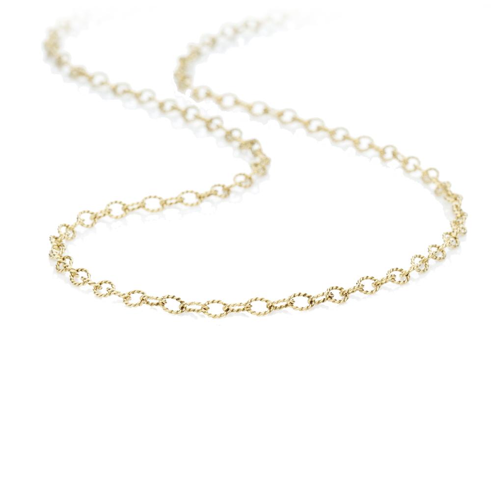 Chain necklace in silver gold-plated