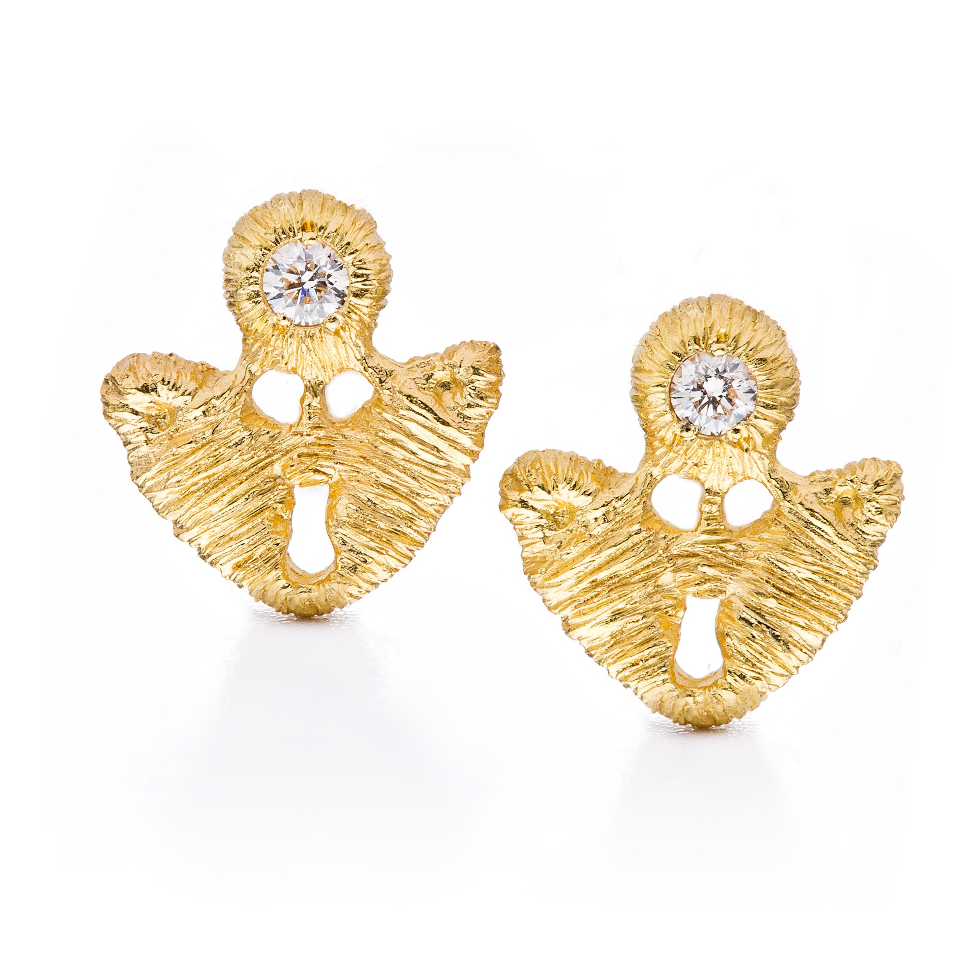 Ohrstecker "Emilia Petite" in Gelbgold mit Brillanten