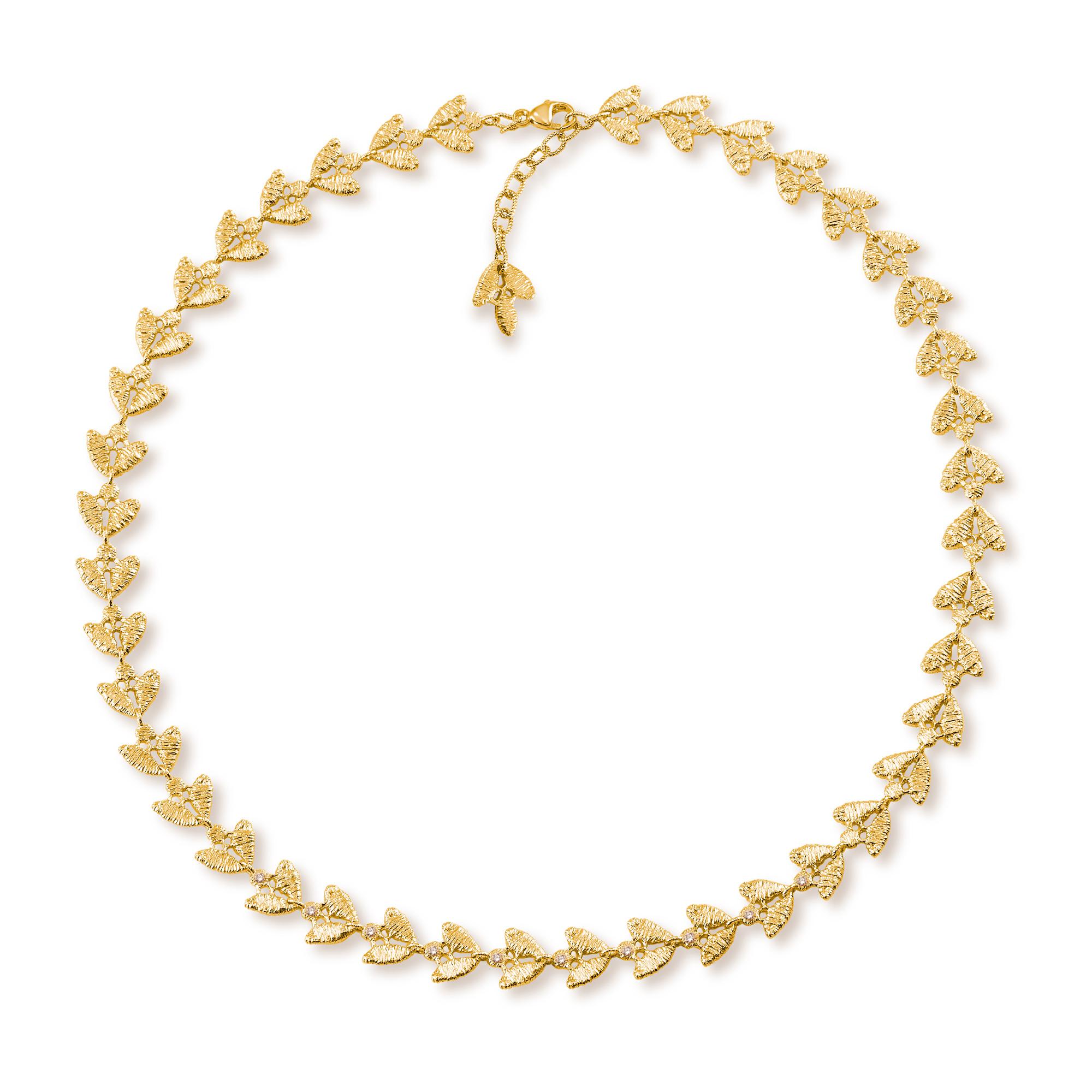 Necklace "Emilia" in yellow gold with brilliant-cut diamonds