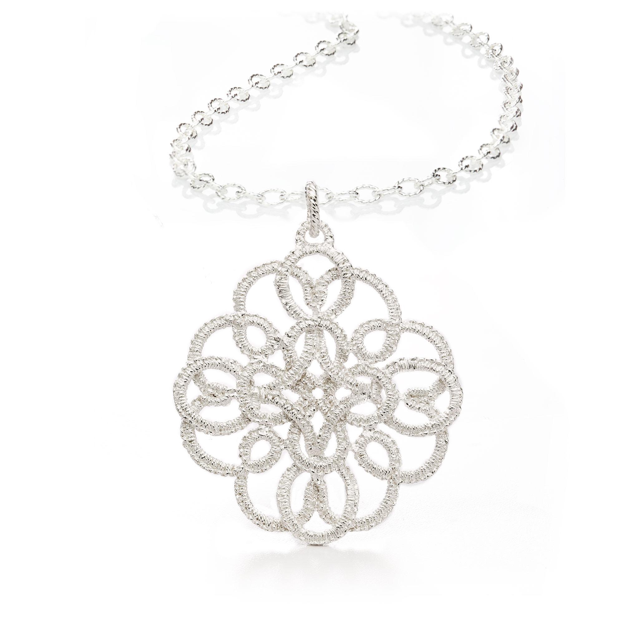 Necklace pendant "Samarkand" in silver