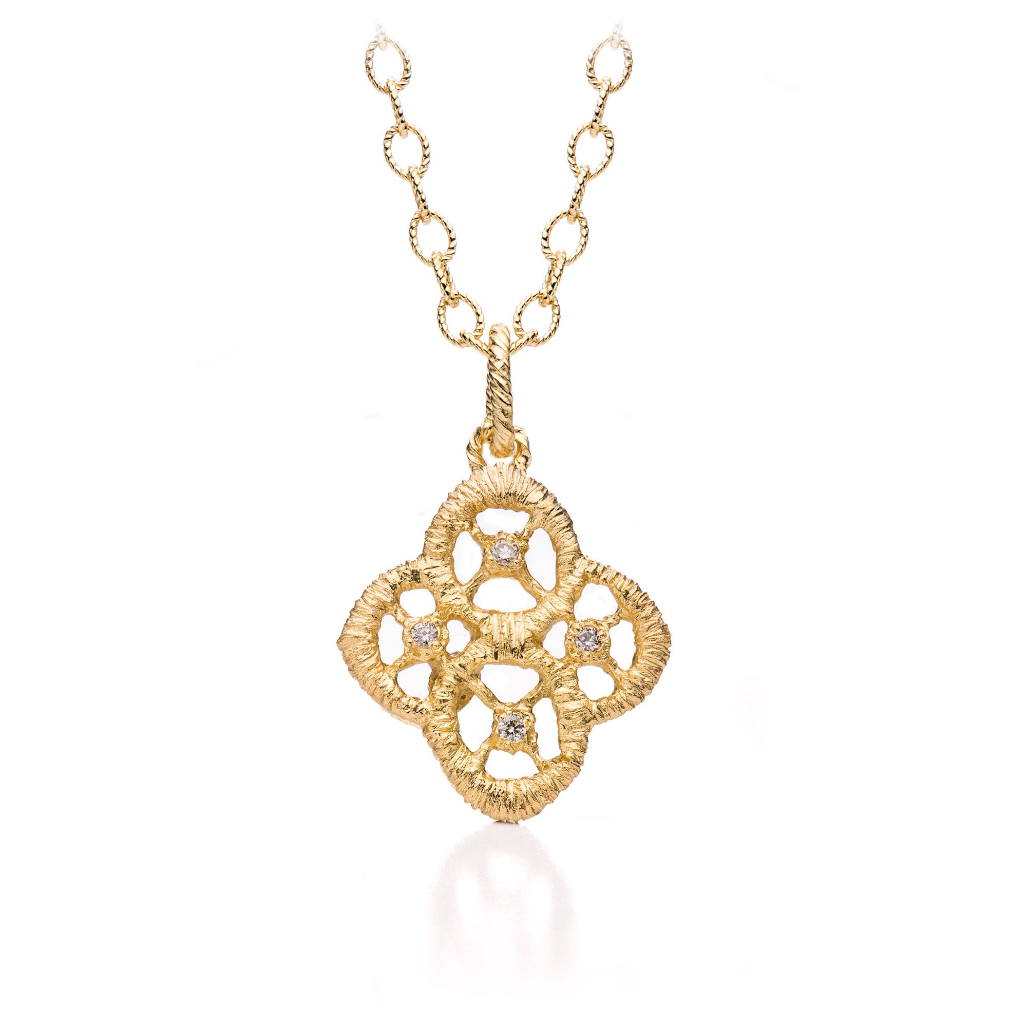 Anhänger "Chiara" in 750er Gelbgold mit Brillanten