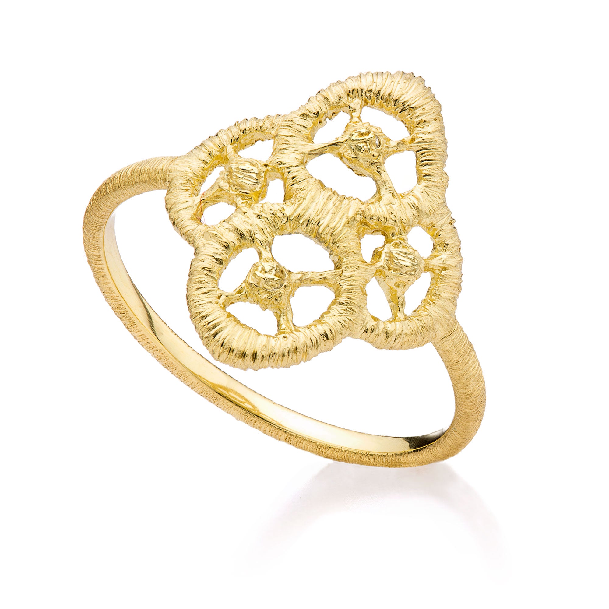 Ring "Chiara" in vergoldetem Silber