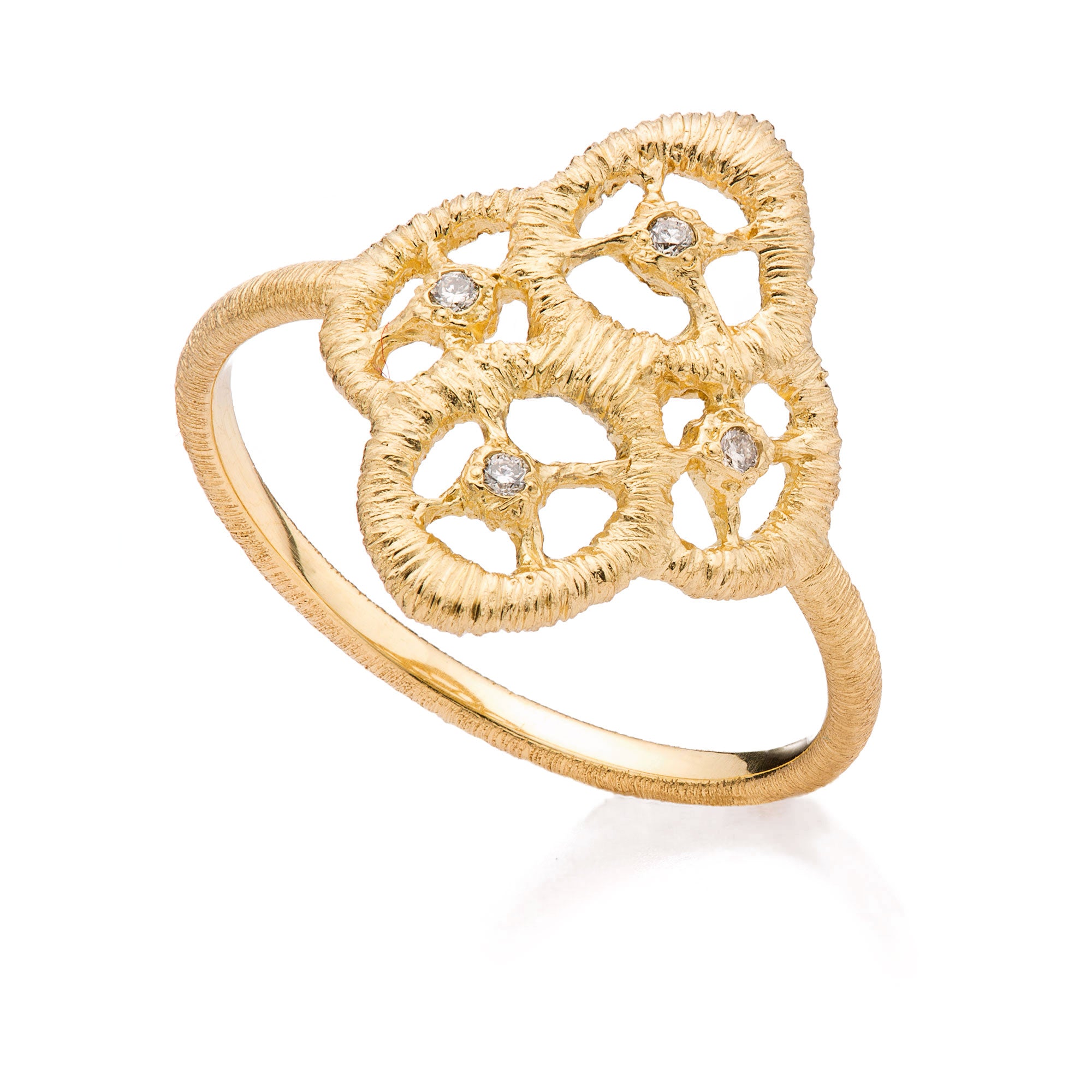 Ring "Chiara" in 750er Gelbgold mit Brillanten