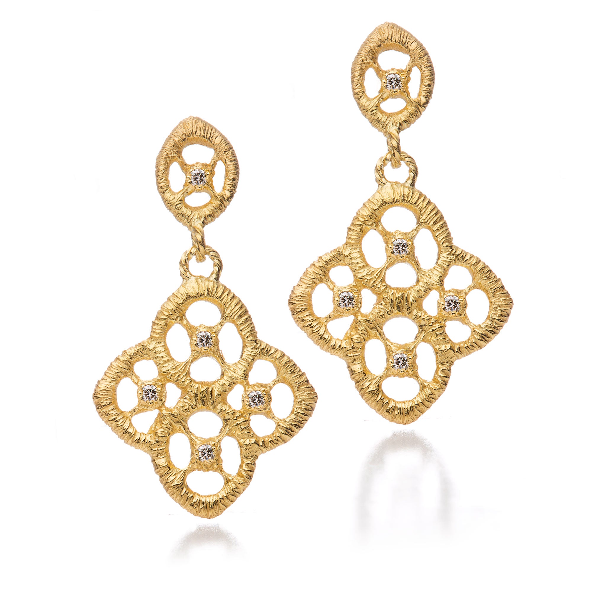 Ohrringe "Chiara II" in 750er Gelbgold mit Brillanten