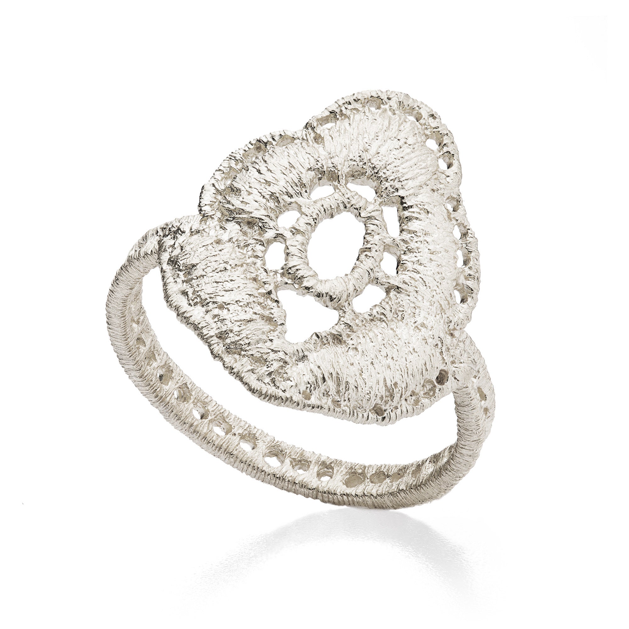 Ring "Wild Rose" in Silber
