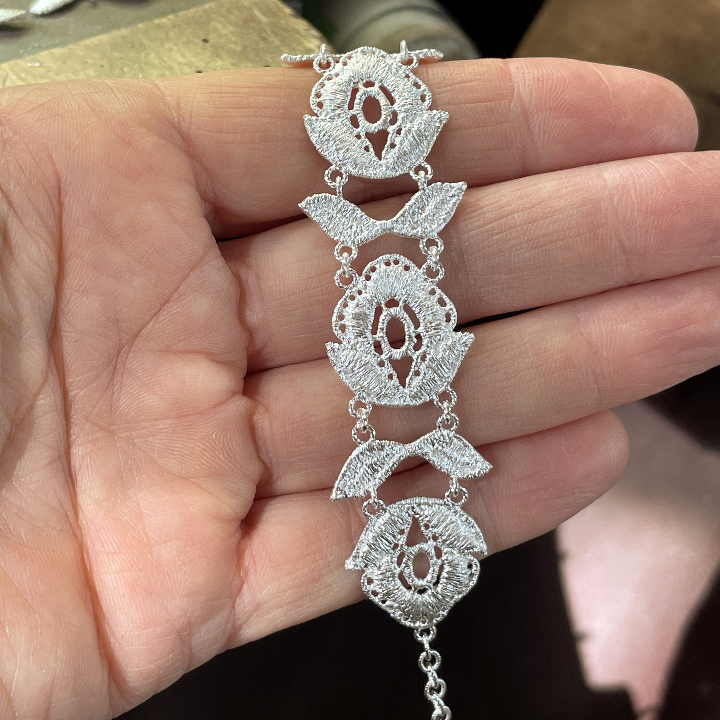 Armband "Wild Rose" in Silber