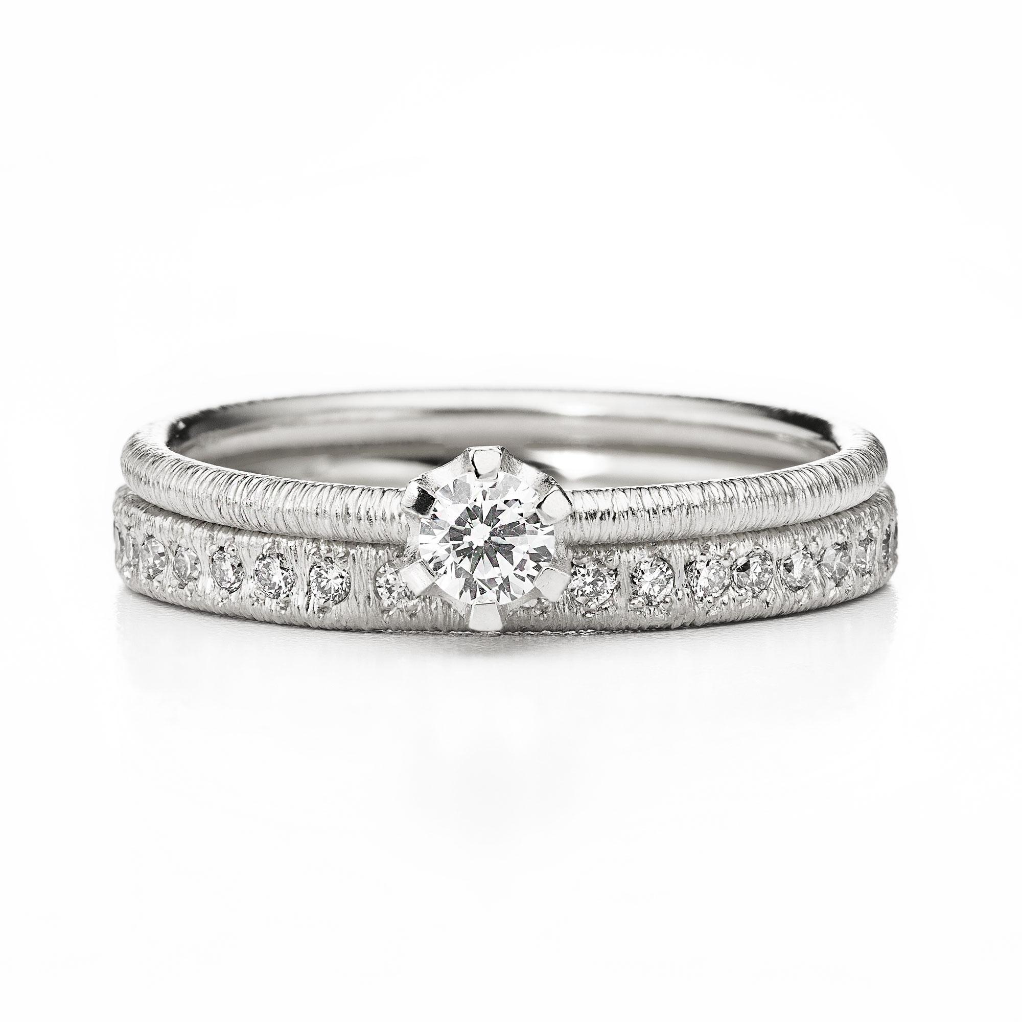 Ring "Scarlett" in Weißgold mit Brillant 0.19ct