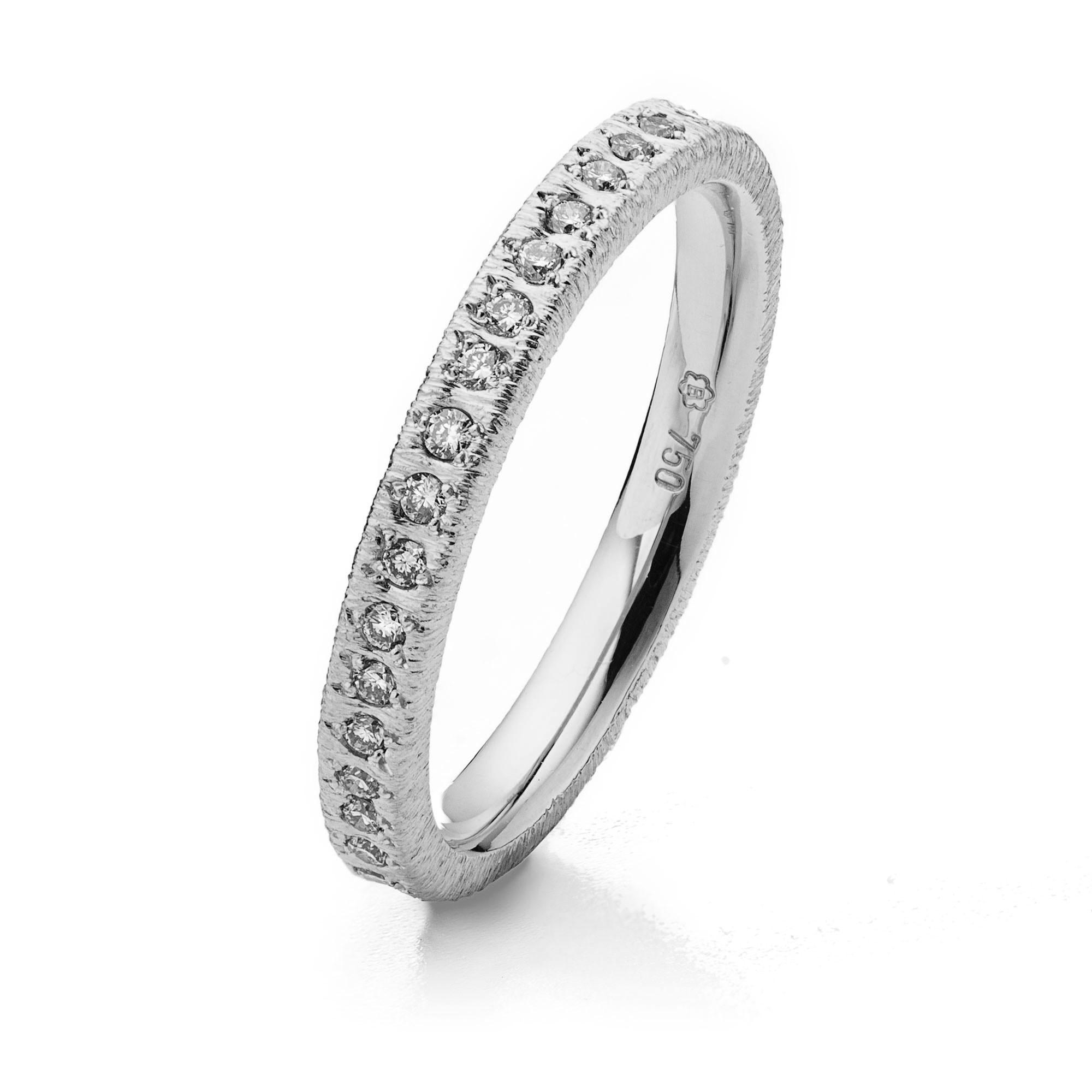 Memoire-Ring „Casablanca“ in Weißgold