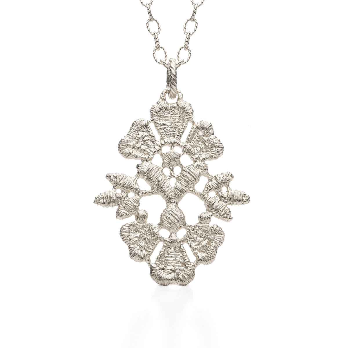 Pendant "Flower Garden" in silver