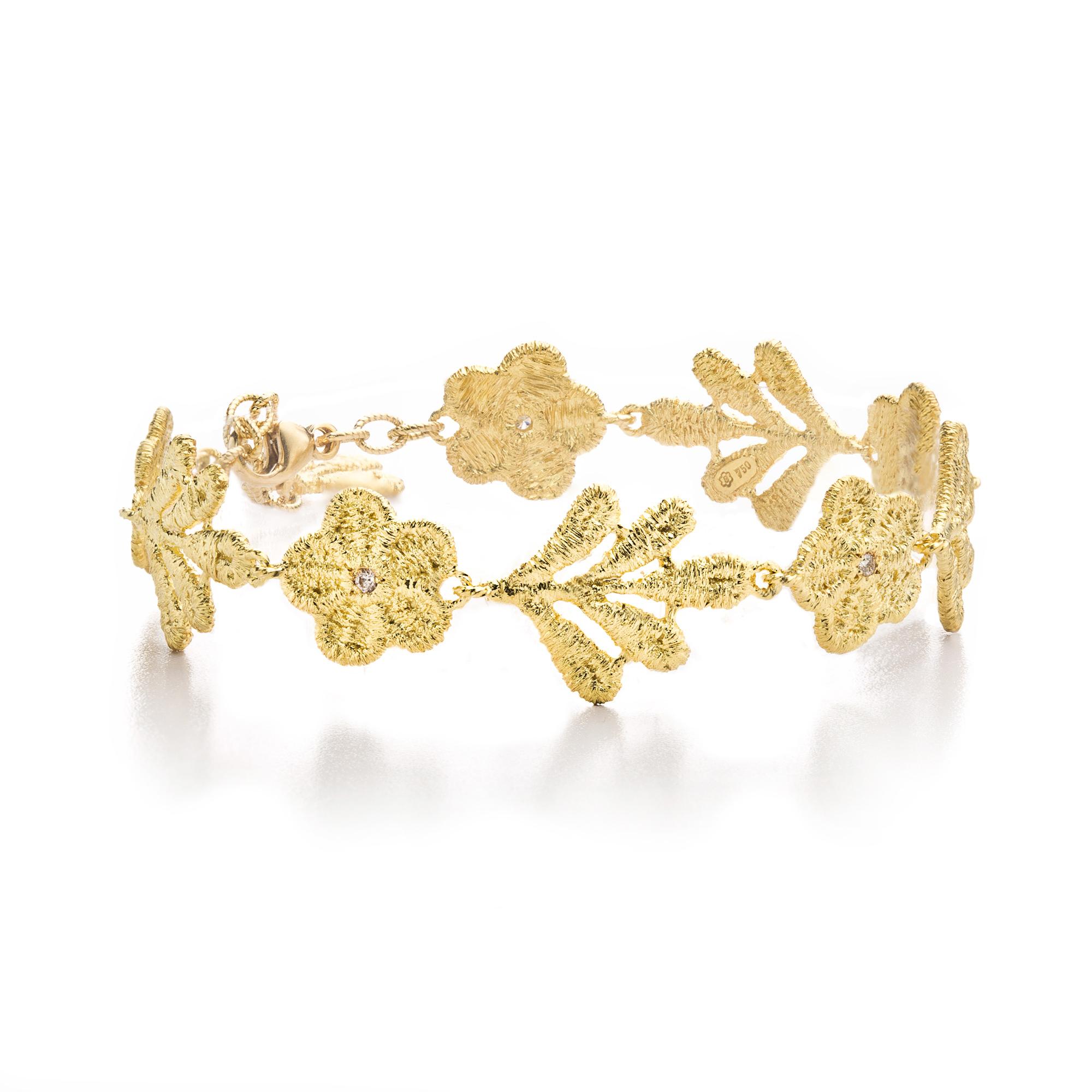 Armband "Lady Hamilton" in Gelbgold mit Brillanten