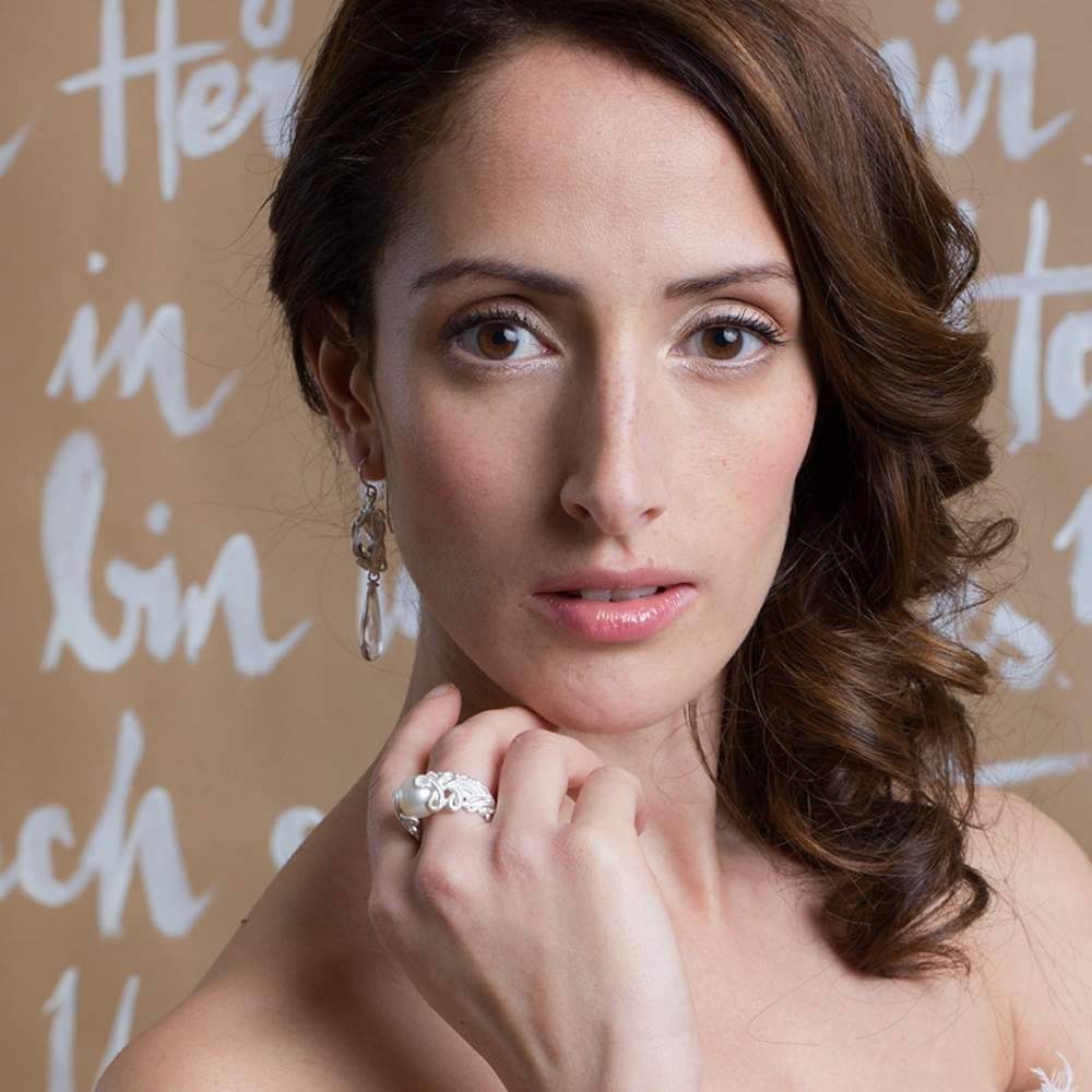 Ring "Pique Dame" in Silber
