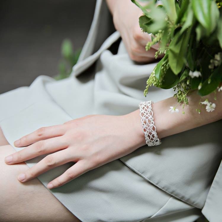 Armreif "Lakmé" in Silber