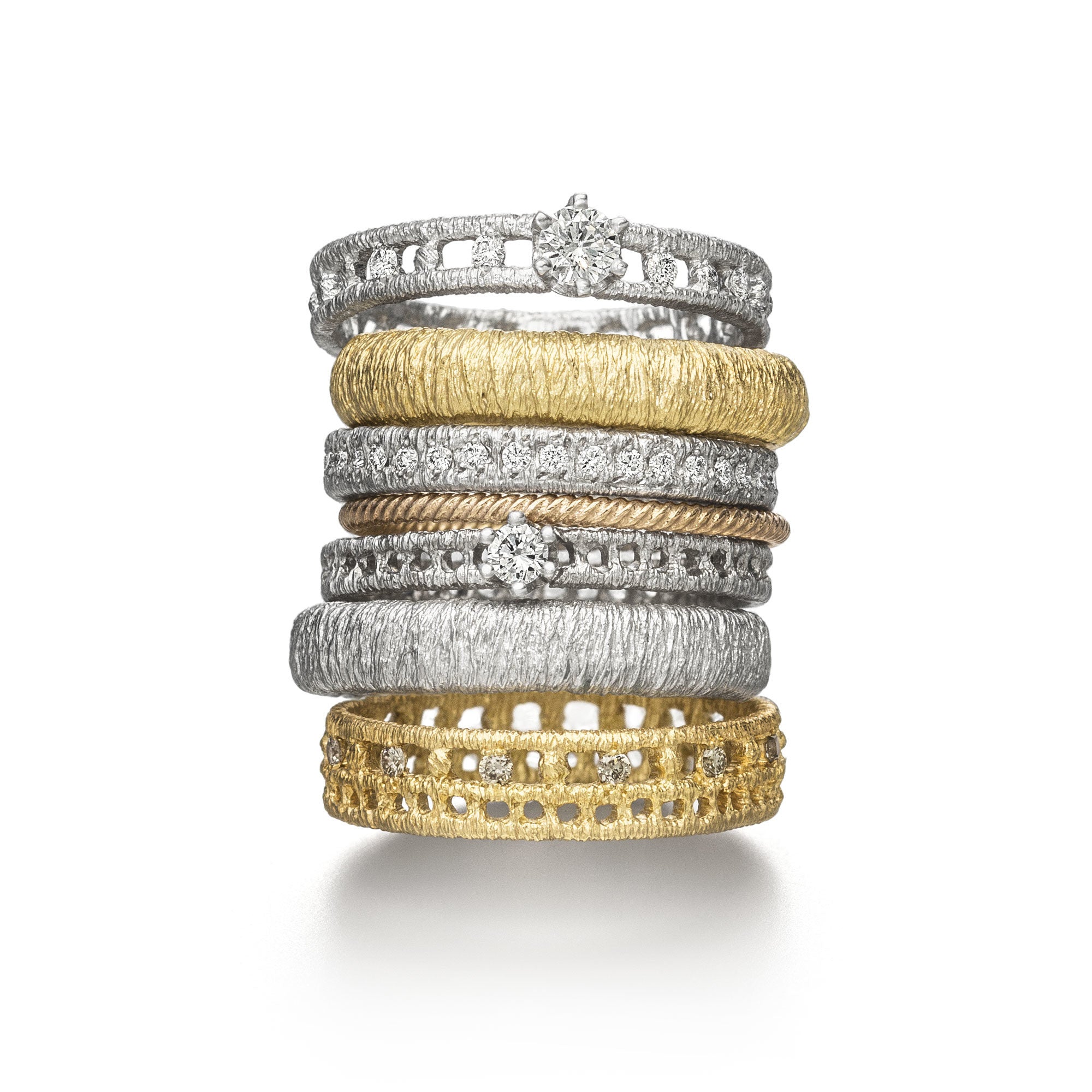 Ring "Othello" in Gelbgold mit Brillanten