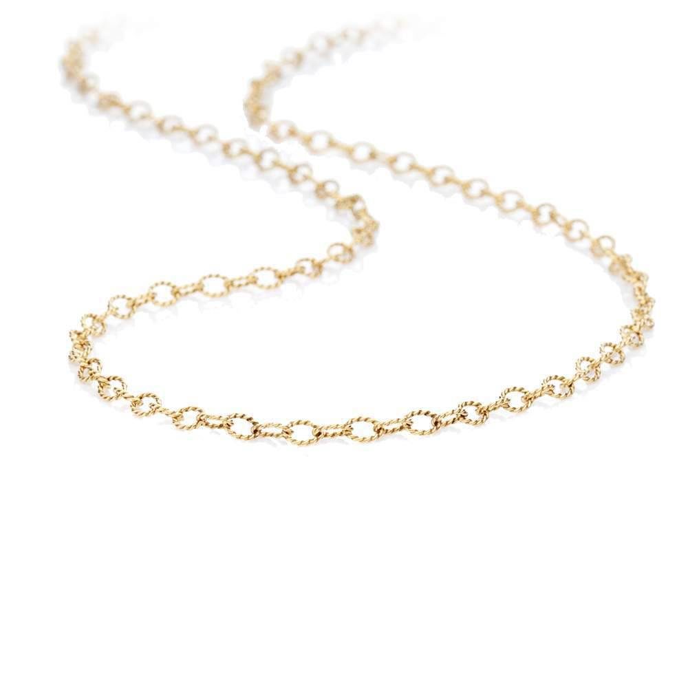 Chain necklace in yellow gold