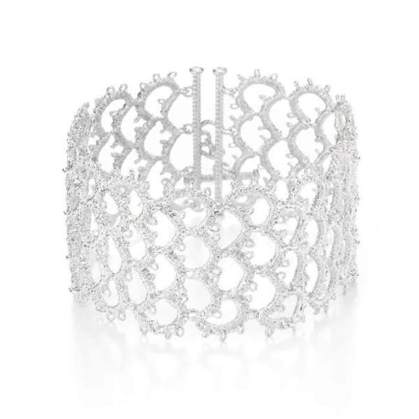 Brautschmuck Armband "Dubarry" in Silber. Exklusiver Spitzenschmuck, Hochzeitsschmuck für den schönsten Tag des Lebens.